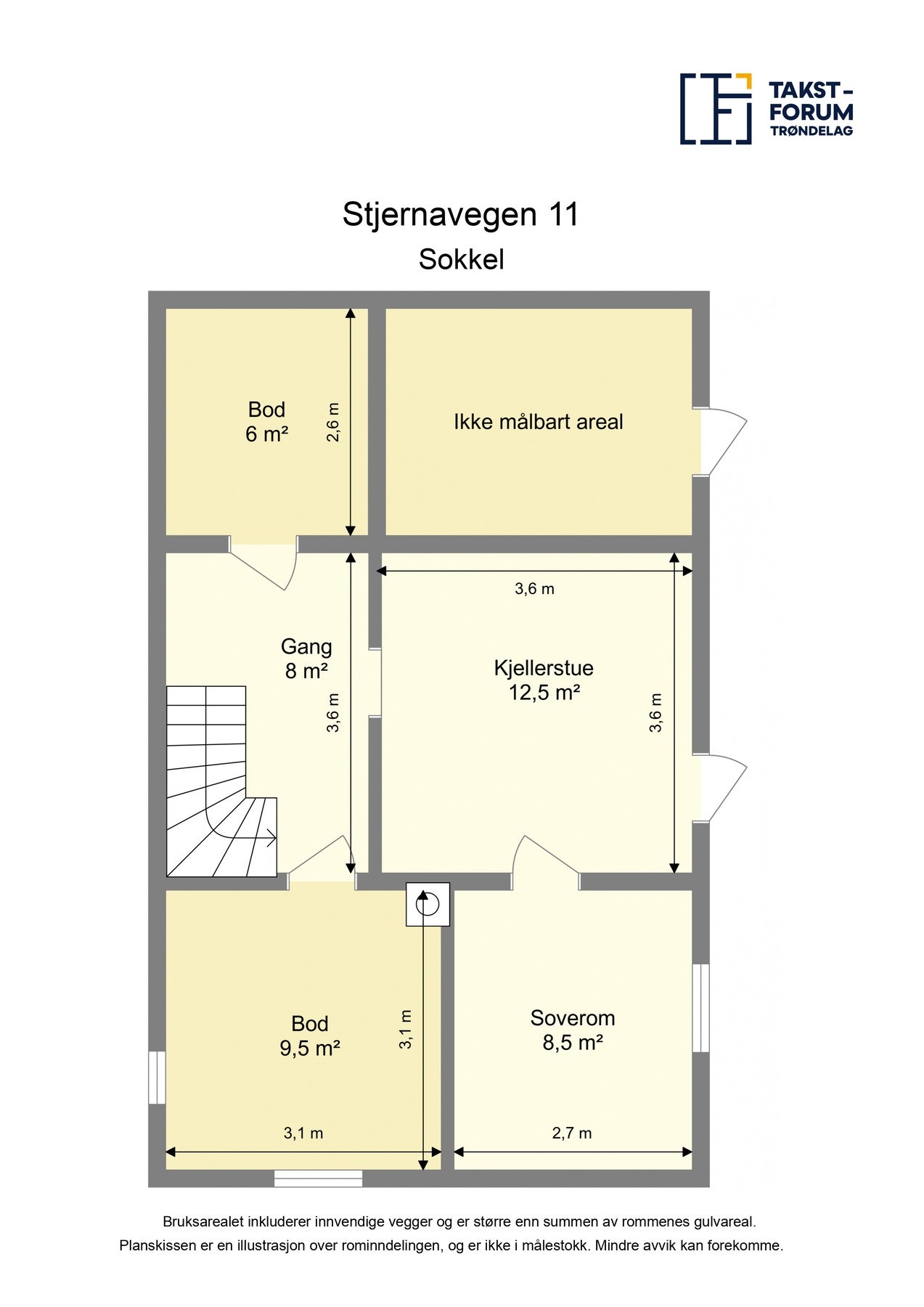Planskisse - Sokkel Galleribilde