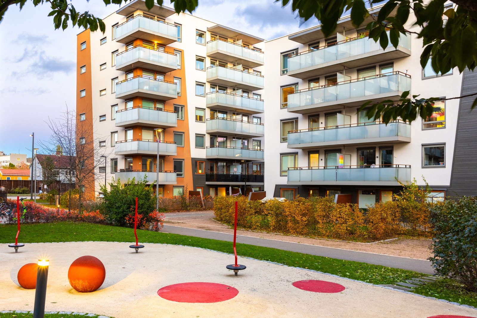 Dette er et svært barnevennlig boområde. Galleribilde