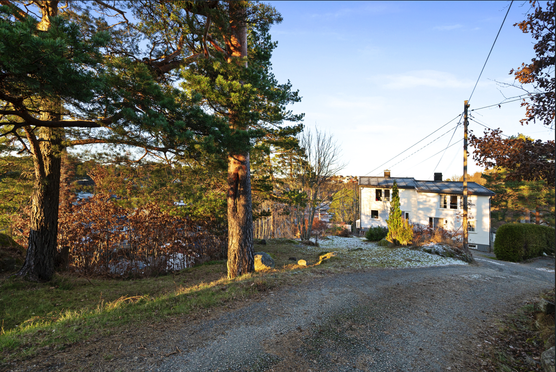 Gruset privat adkomstvei til boligene - veirett vil bli tinglyst. Galleribilde