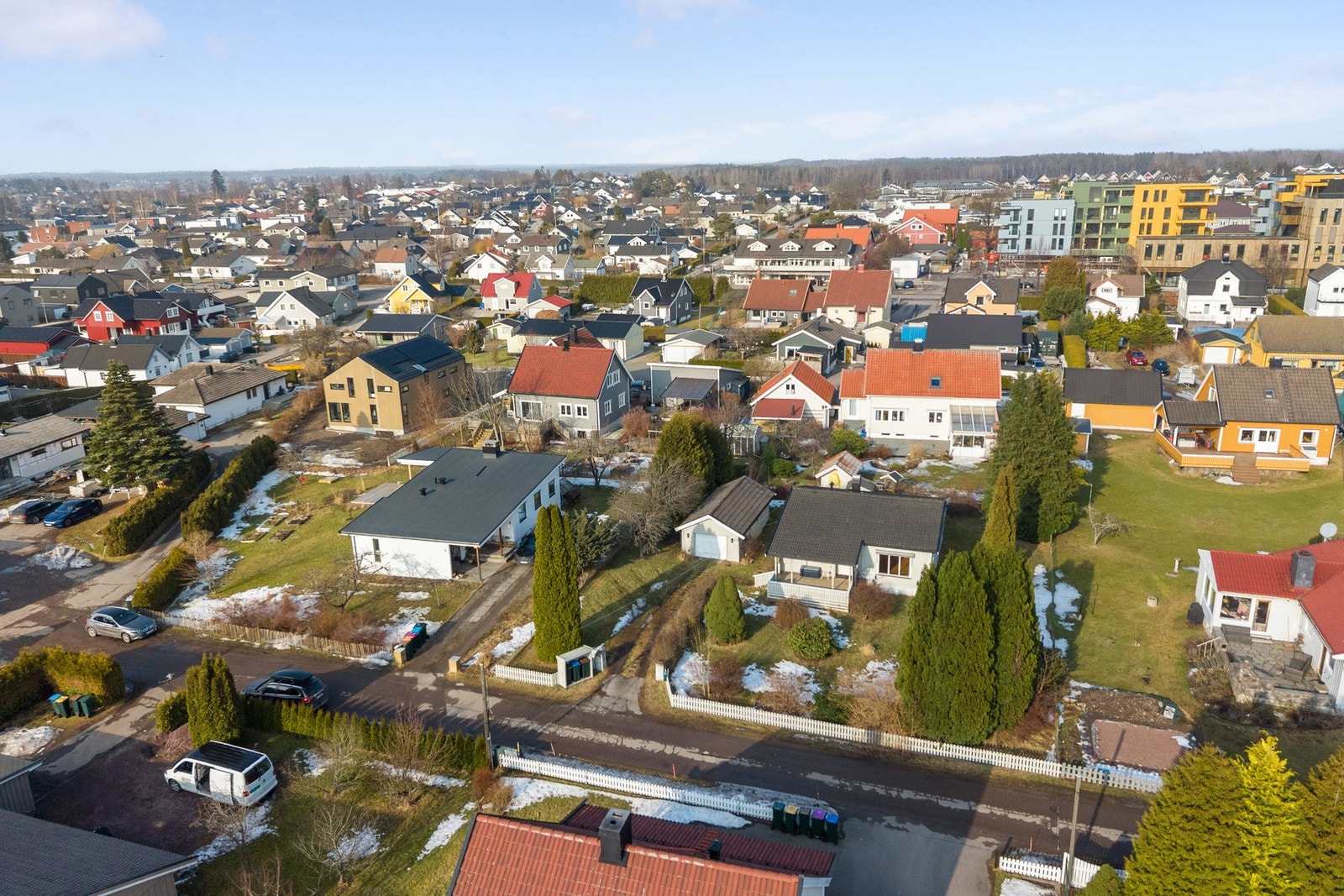 Dronebilde område. Galleribilde