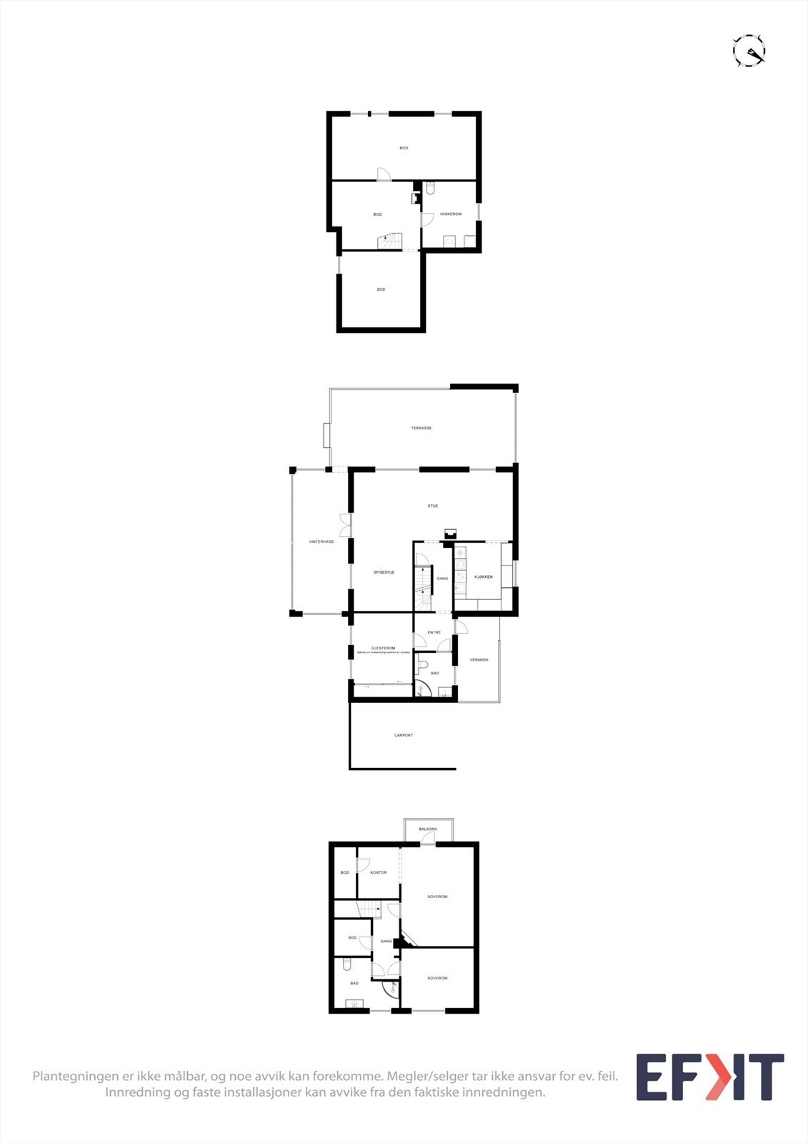 Boligen strekker seg over tre plan og har en familievennlig planløsning. Galleribilde