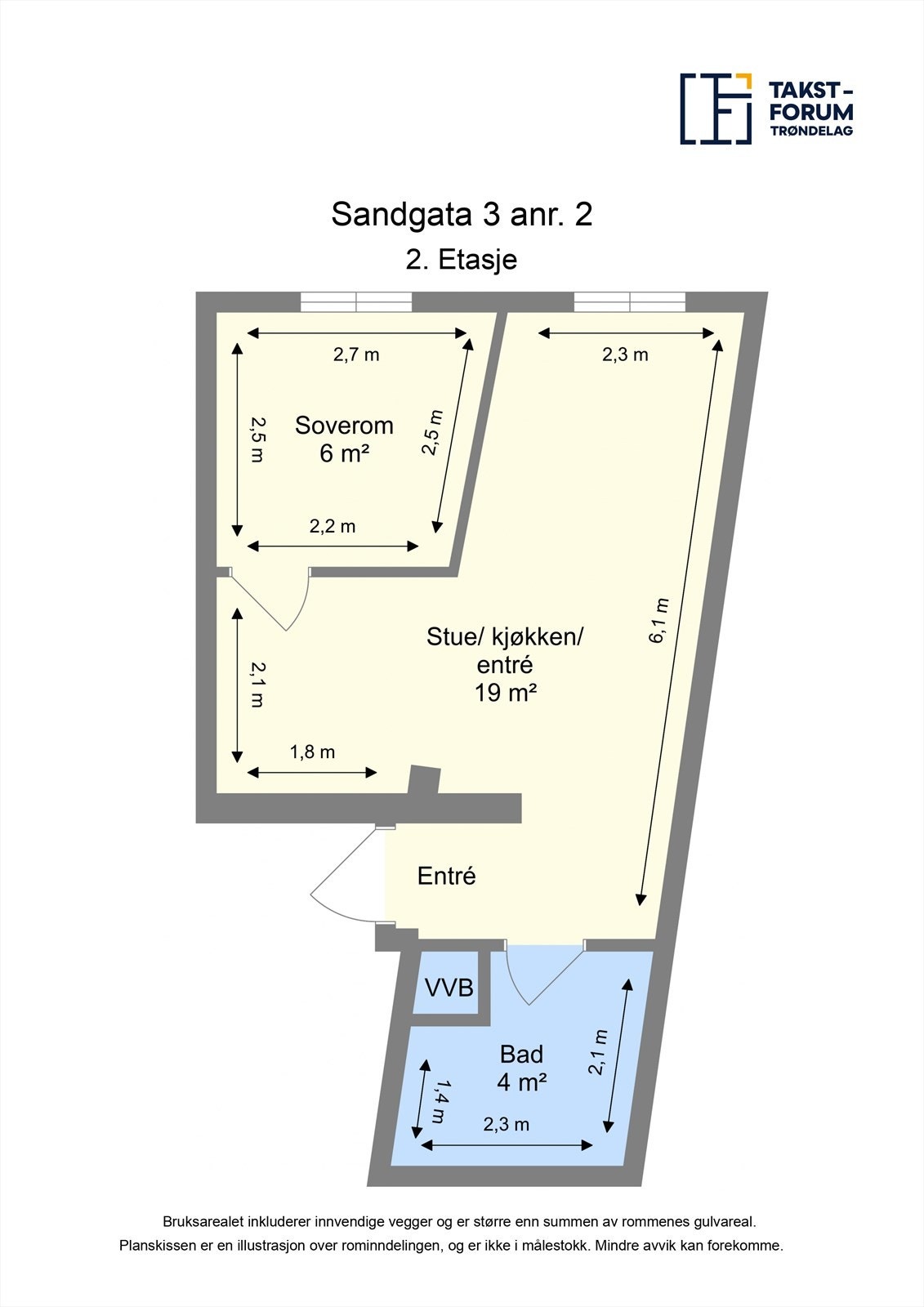 Plantegning 2. etasje. Galleribilde