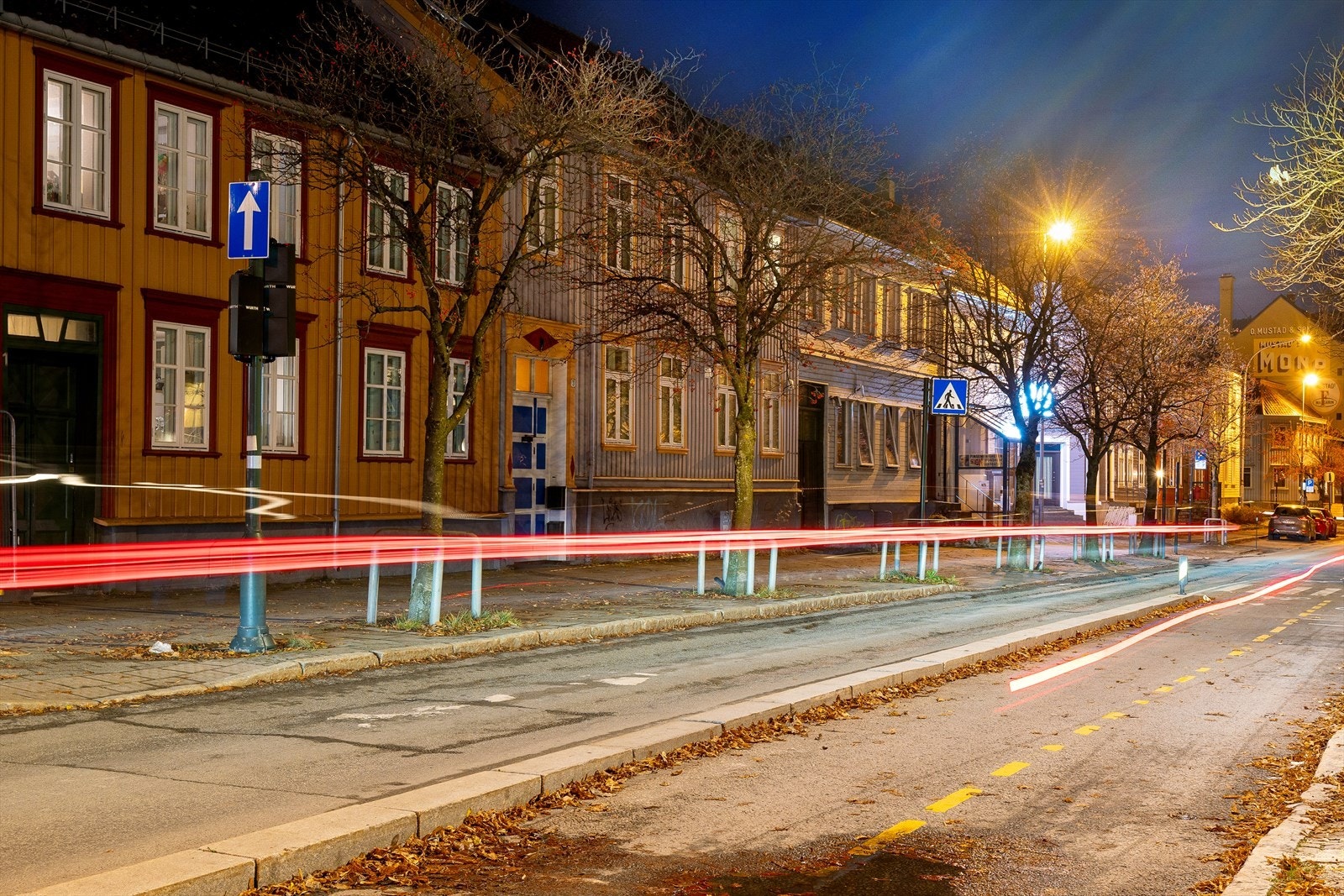 Sandgata ble for noen år tilbake omgjort til enveiskjørt gate. Galleribilde