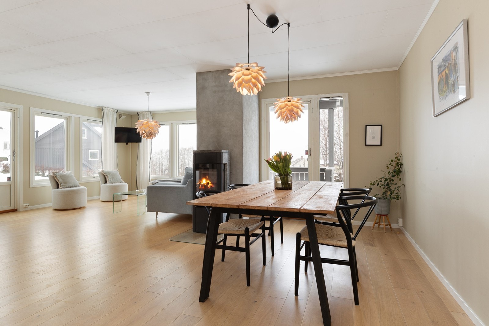 Stor lys stue Galleribilde