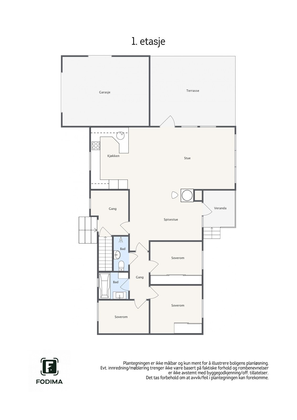 Sukkertoppen 3 - 2D - 1. etasje - Letterhead Galleribilde