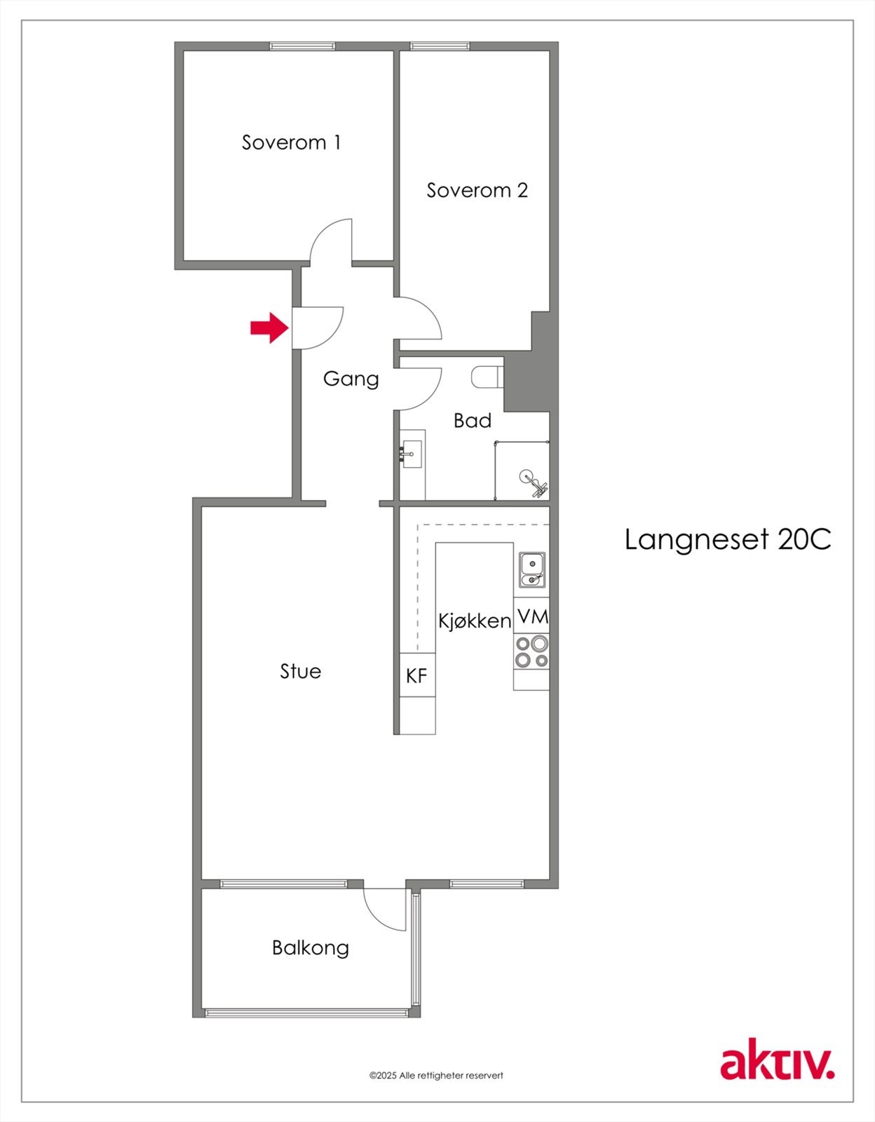 Her kan du gjøre deg kjent med planløsningen. Galleribilde