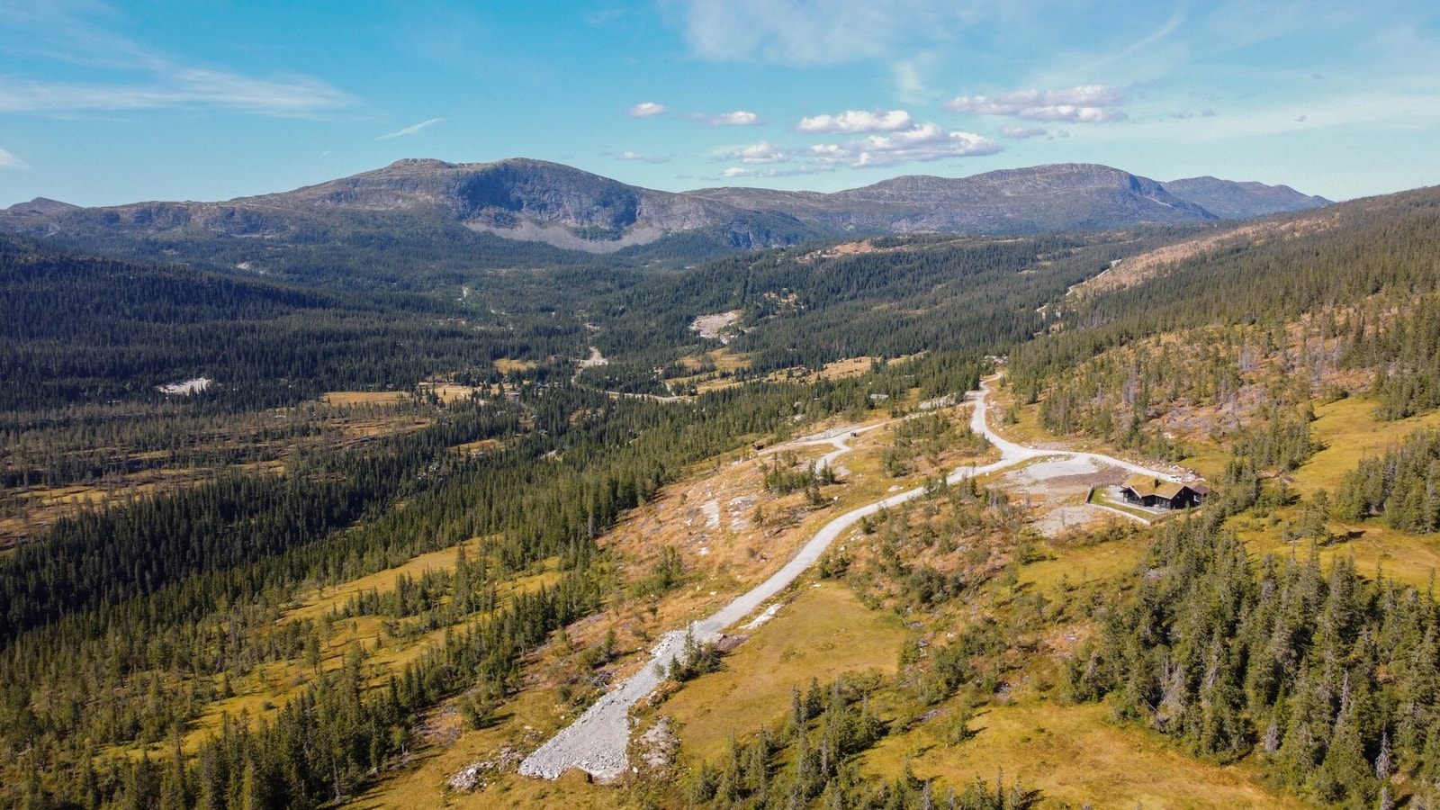 Foto over tomteområdet. Galleribilde