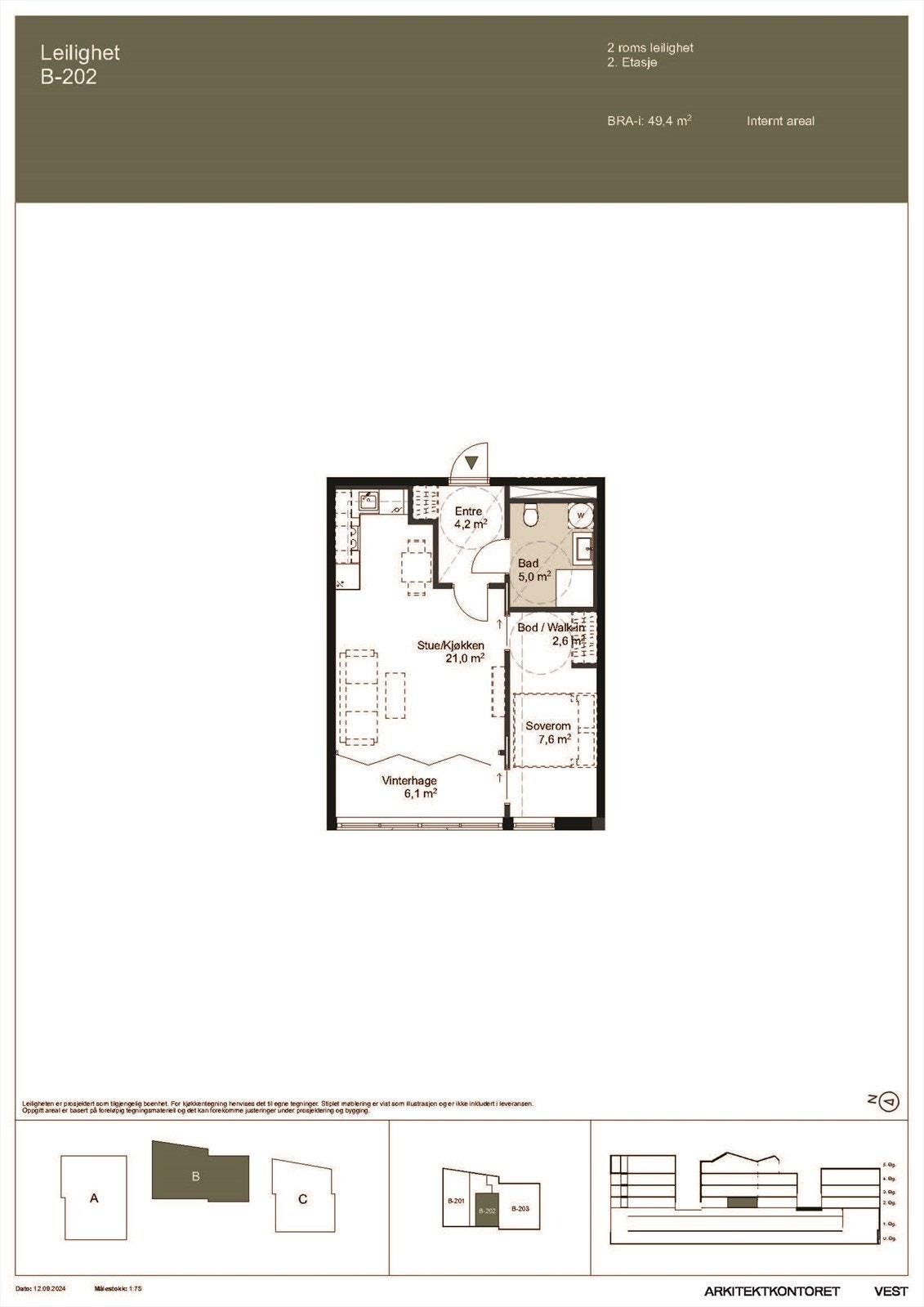 Salgstegning B202 Galleribilde