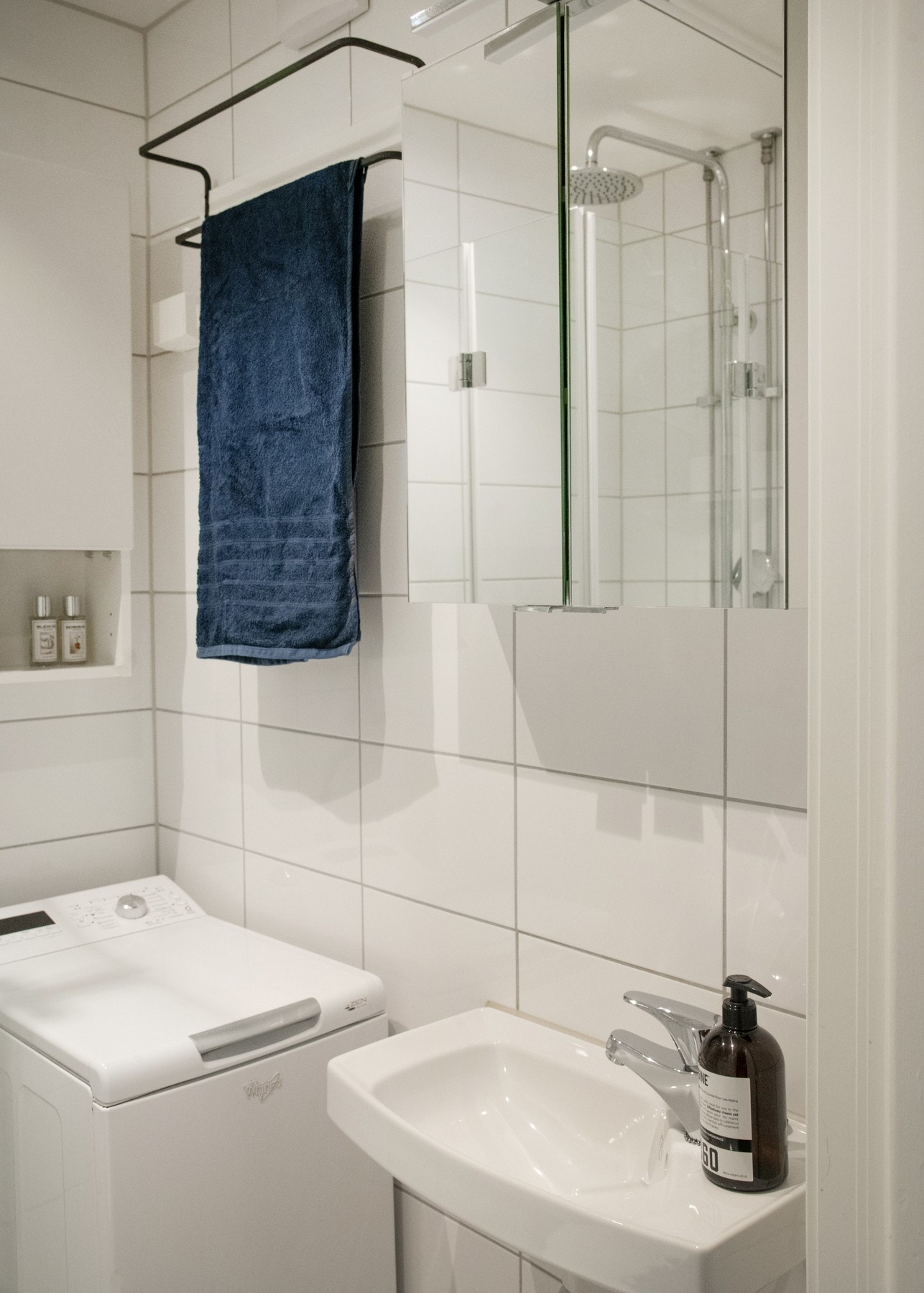 Her er det opplegg for vaskemaskin. Galleribilde