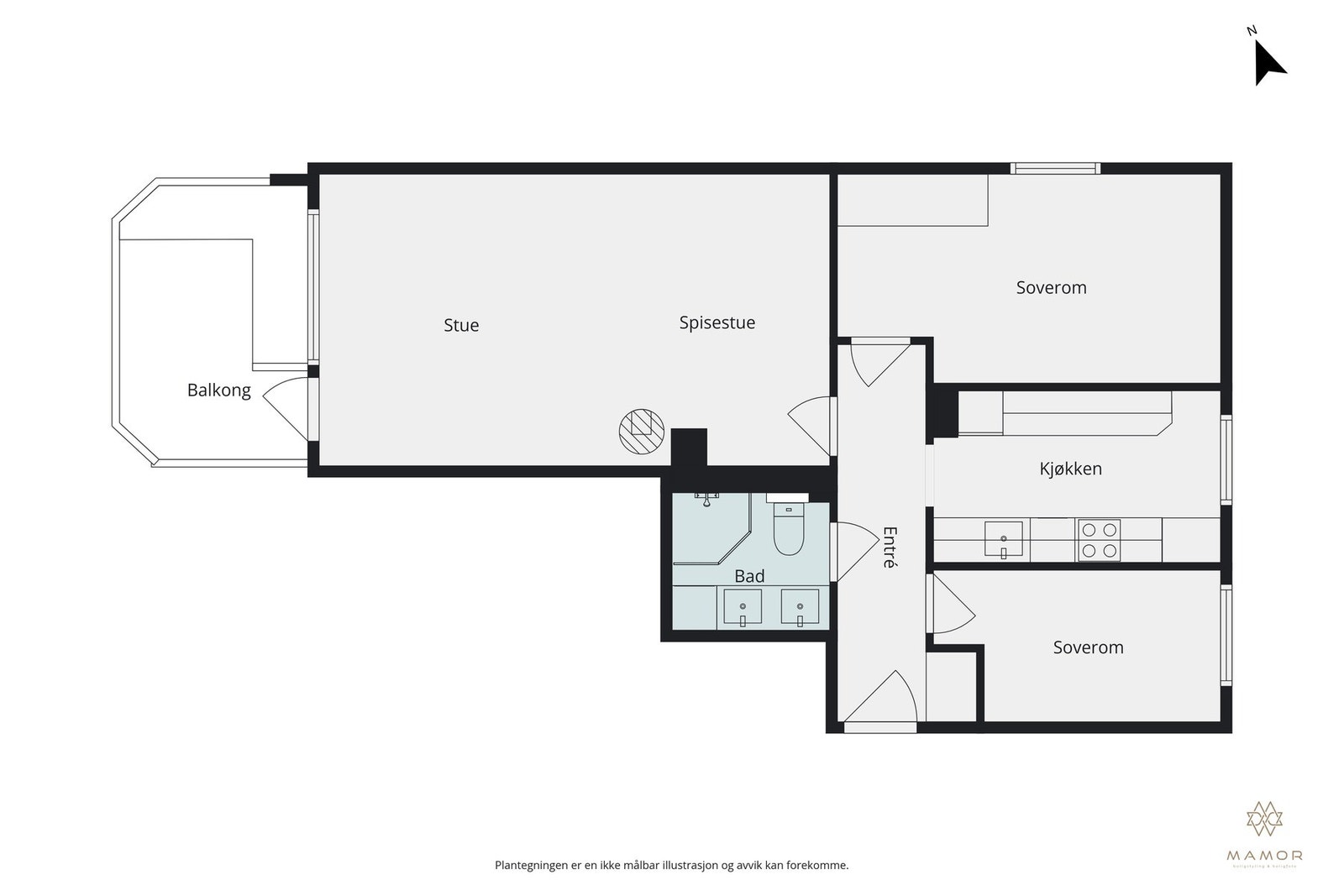 Plantegning Galleribilde