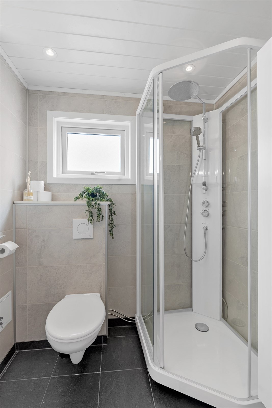 Vegghengt toalett og dusjkabinett Galleribilde