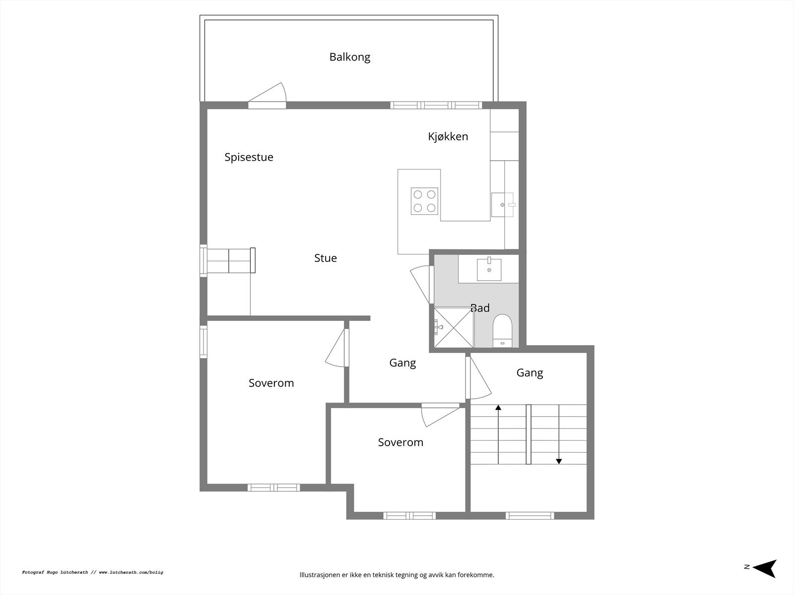 Plantegning 2.etasje. Galleribilde