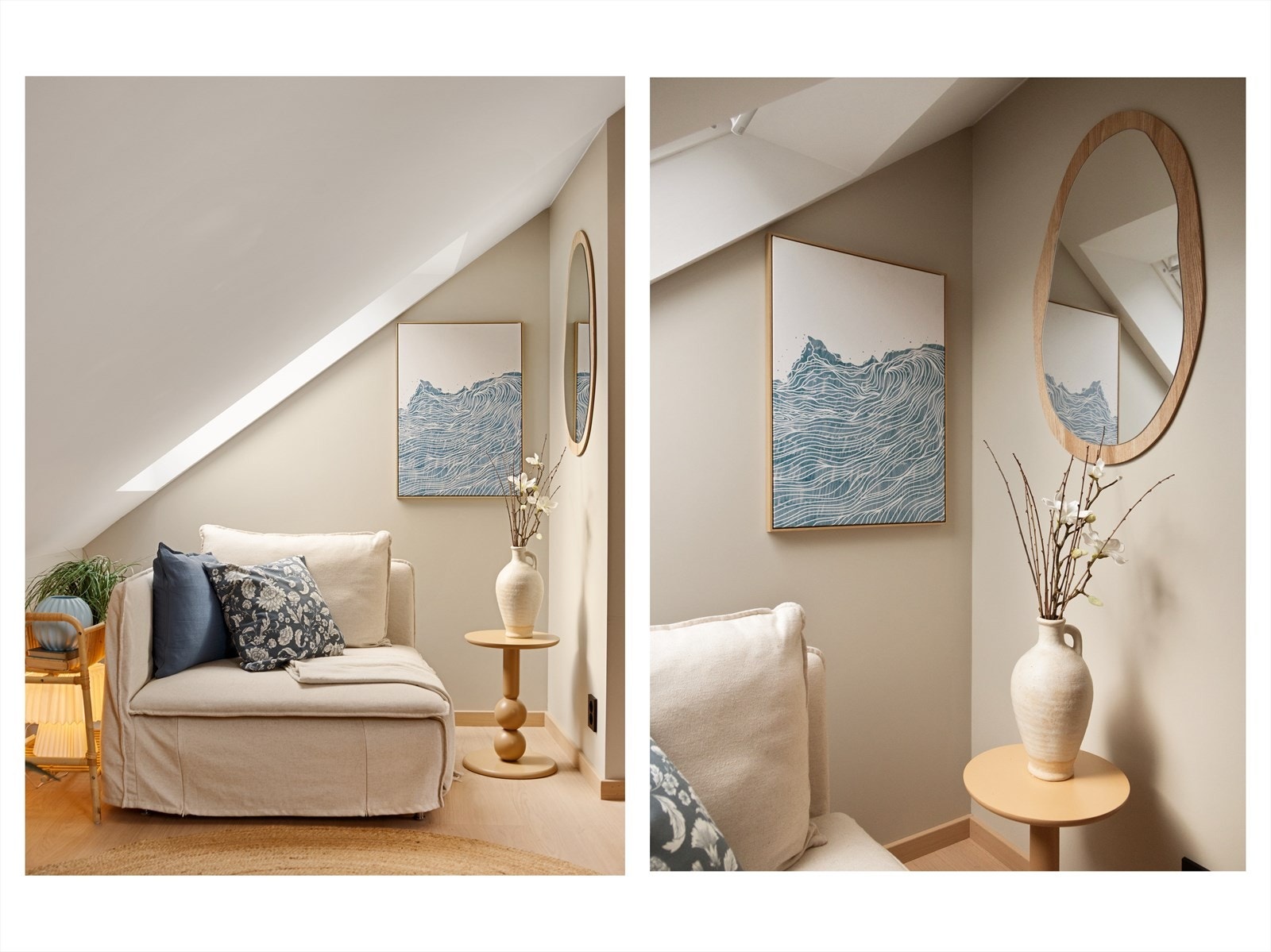 To takvinduer gir godt med dagslys og skaper en lun atmosfære. Galleribilde