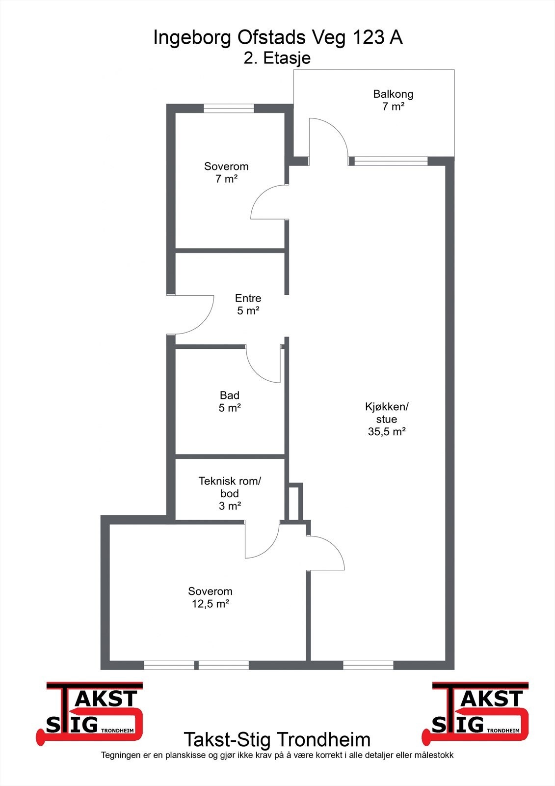 Planskisse - 2. etasje Galleribilde