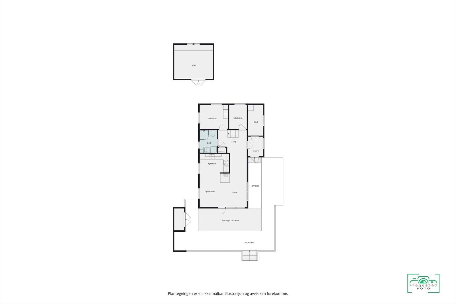 Planløsning - Hovedetasje Galleribilde