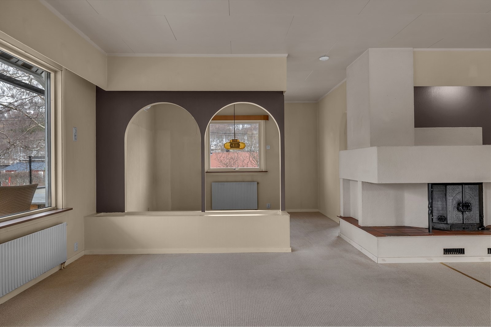 Skillevegg mellom spisestue og stue Galleribilde