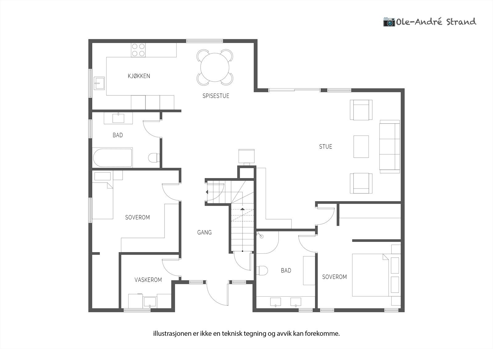 Plantegning 1.etasje. Galleribilde