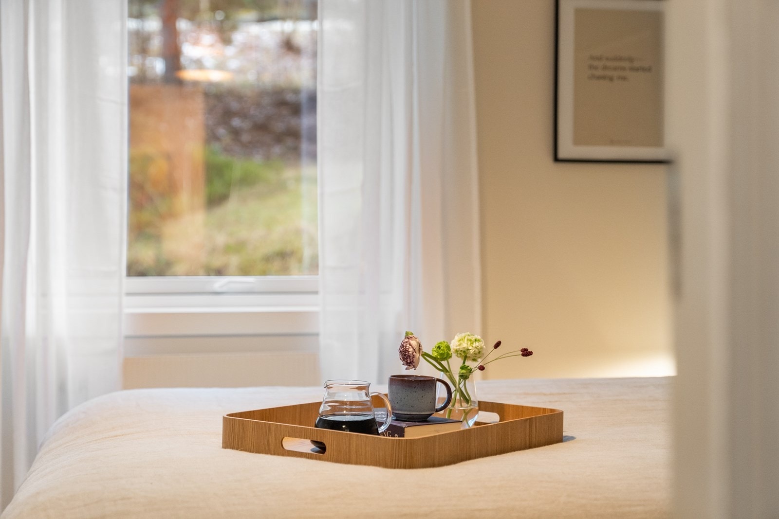 Nymalte vegger og himlinger i alle soverom i 2026. Galleribilde