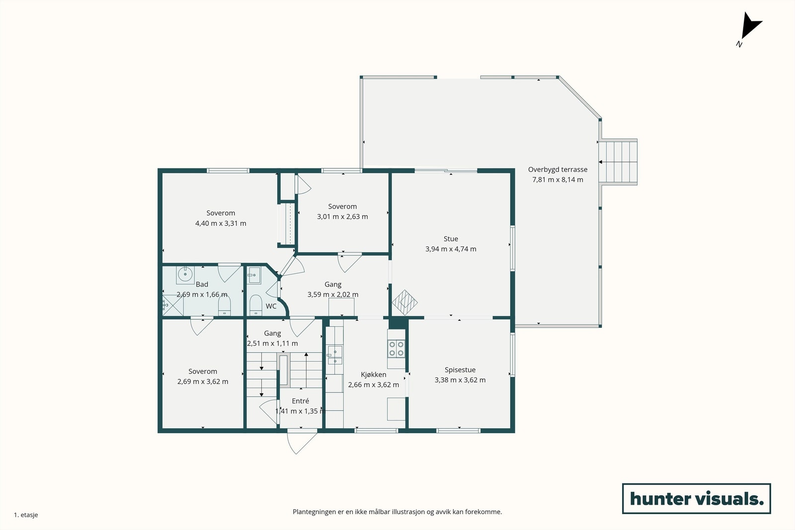Plantegning - 1. etasje Galleribilde