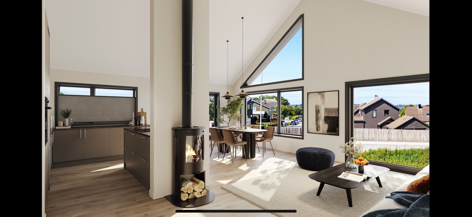 Illustrasjon stue Galleribilde