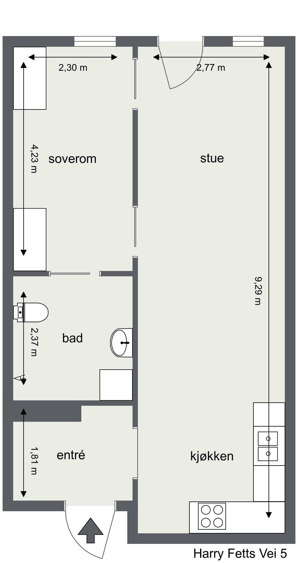 Plantegning Galleribilde
