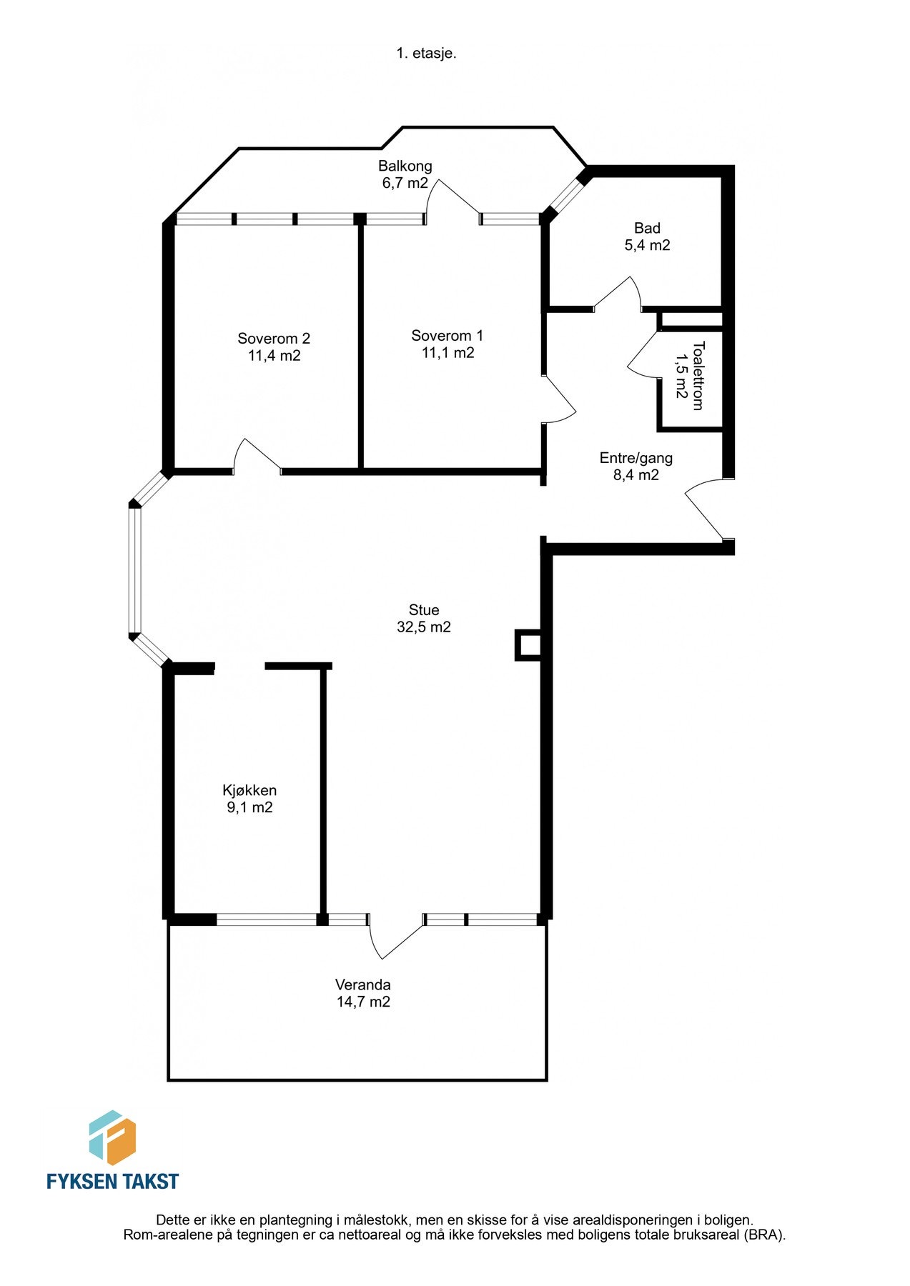 Gjør deg kjent med plantegningen. Galleribilde
