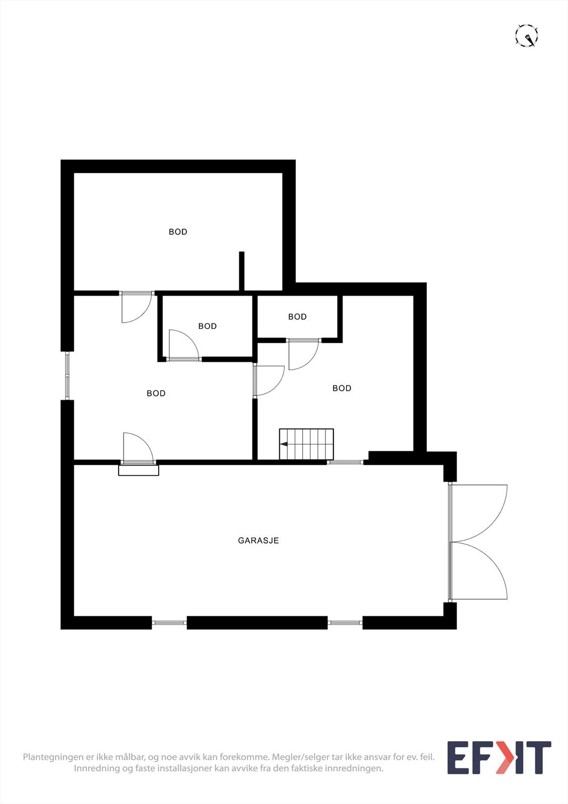 Plantegning kjeller. Galleribilde