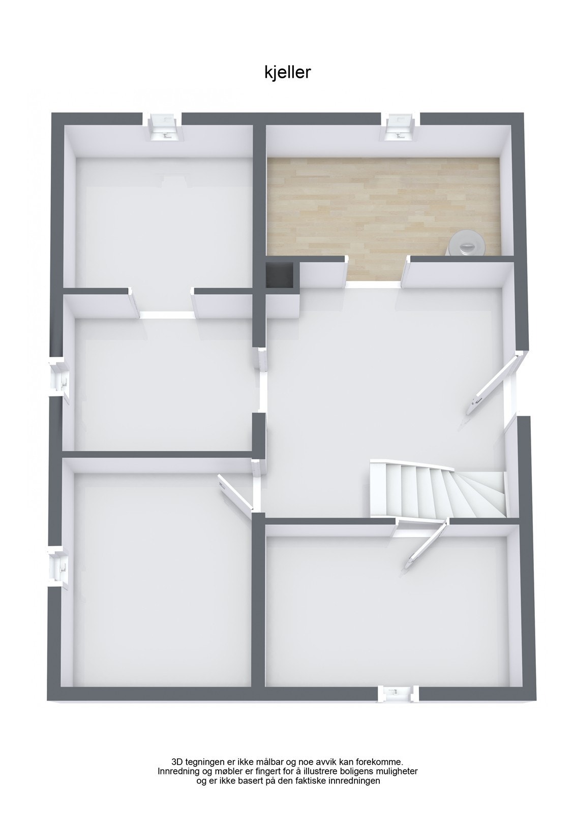 EMN TV Bjorndalsjordet 63 - 3D - kjeller - Letterhead Galleribilde