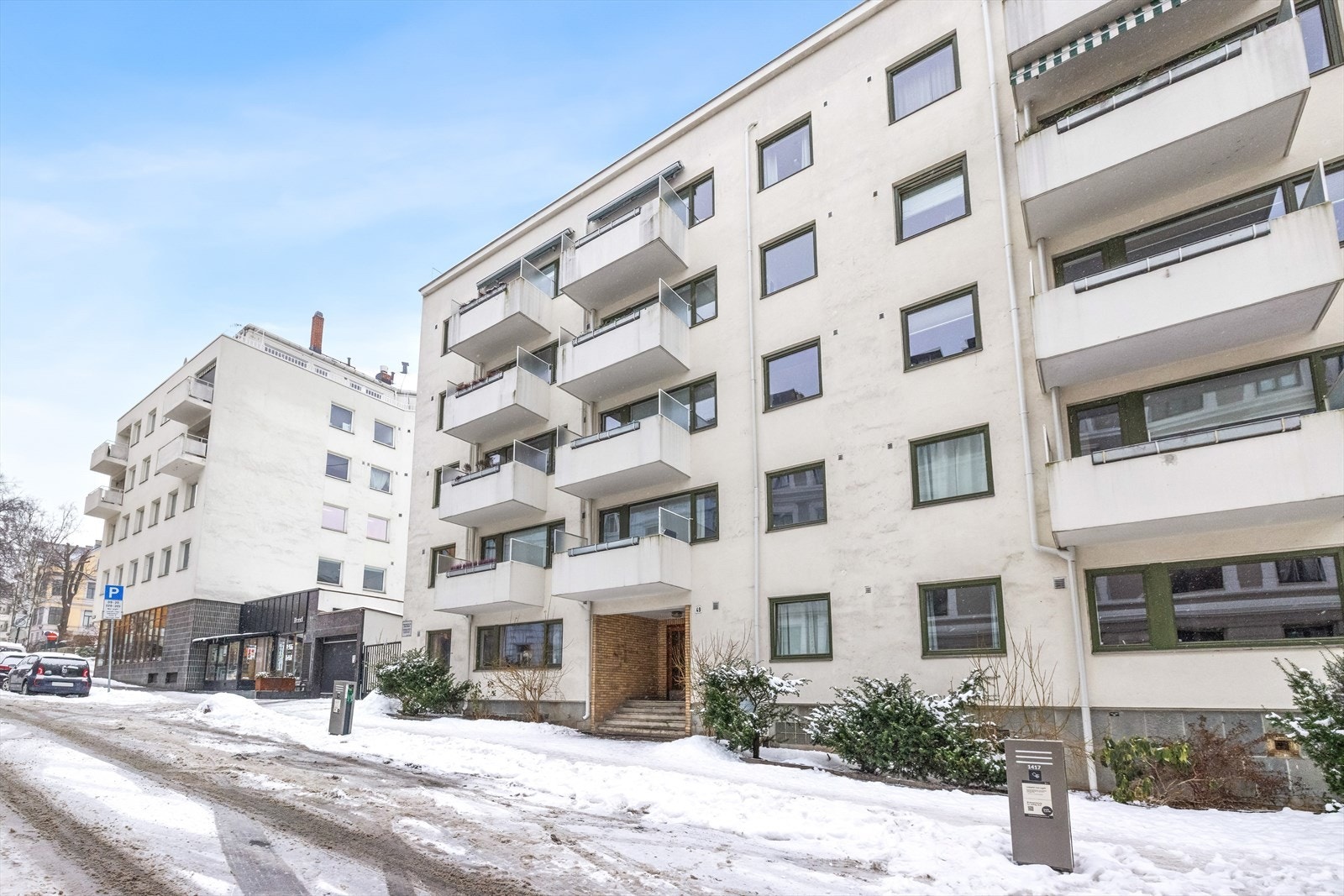 Inngang fra Gabels gate. Galleribilde