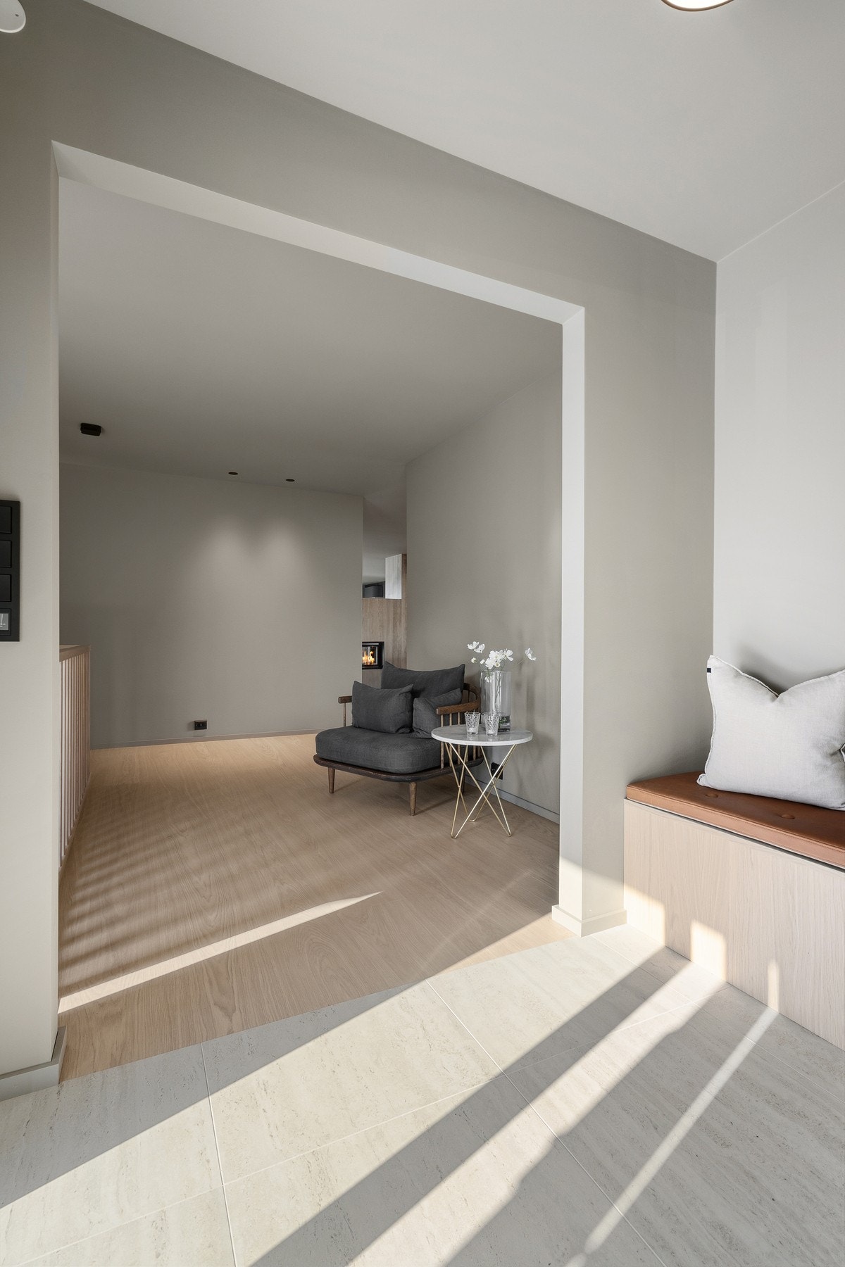 Lys og innbydende entré. Galleribilde