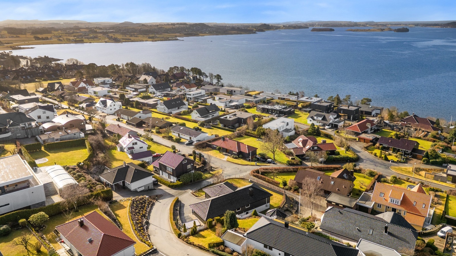 Område sett fra luften. Galleribilde