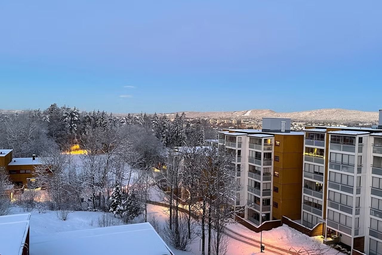 Utsikt fra balkongen Galleribilde