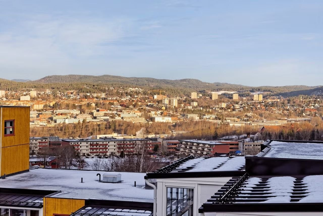 Utsikt fra balkongen Galleribilde