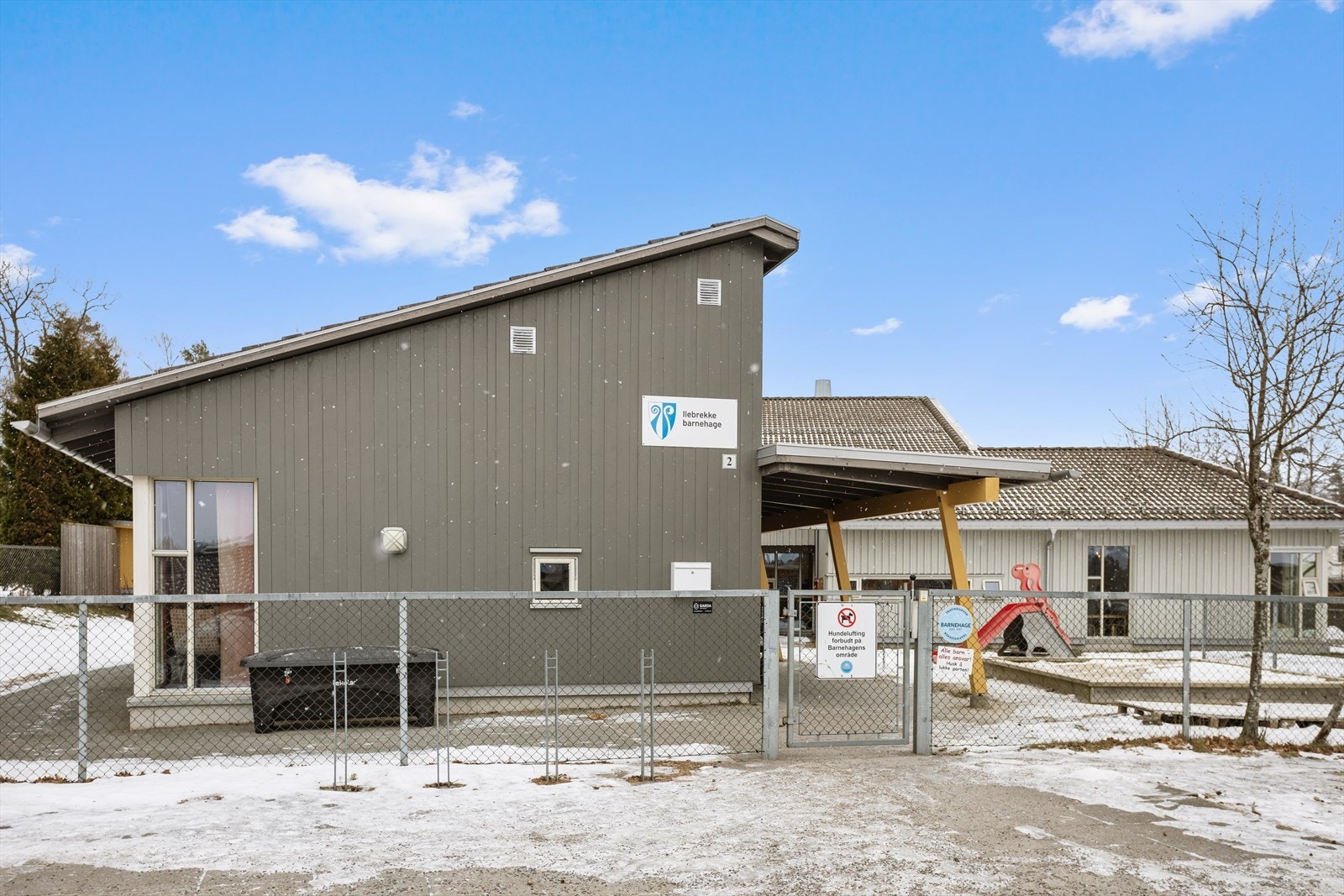 Ilebrekke barnehage ligger i kort gangavstand fra huset Galleribilde