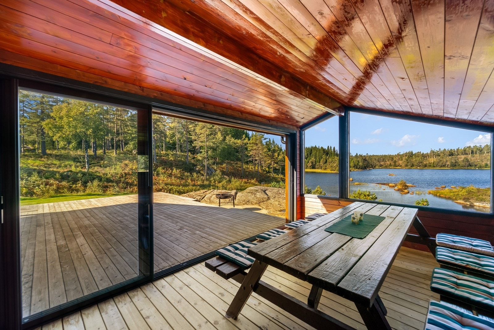 Store skyvedører i glass Galleribilde