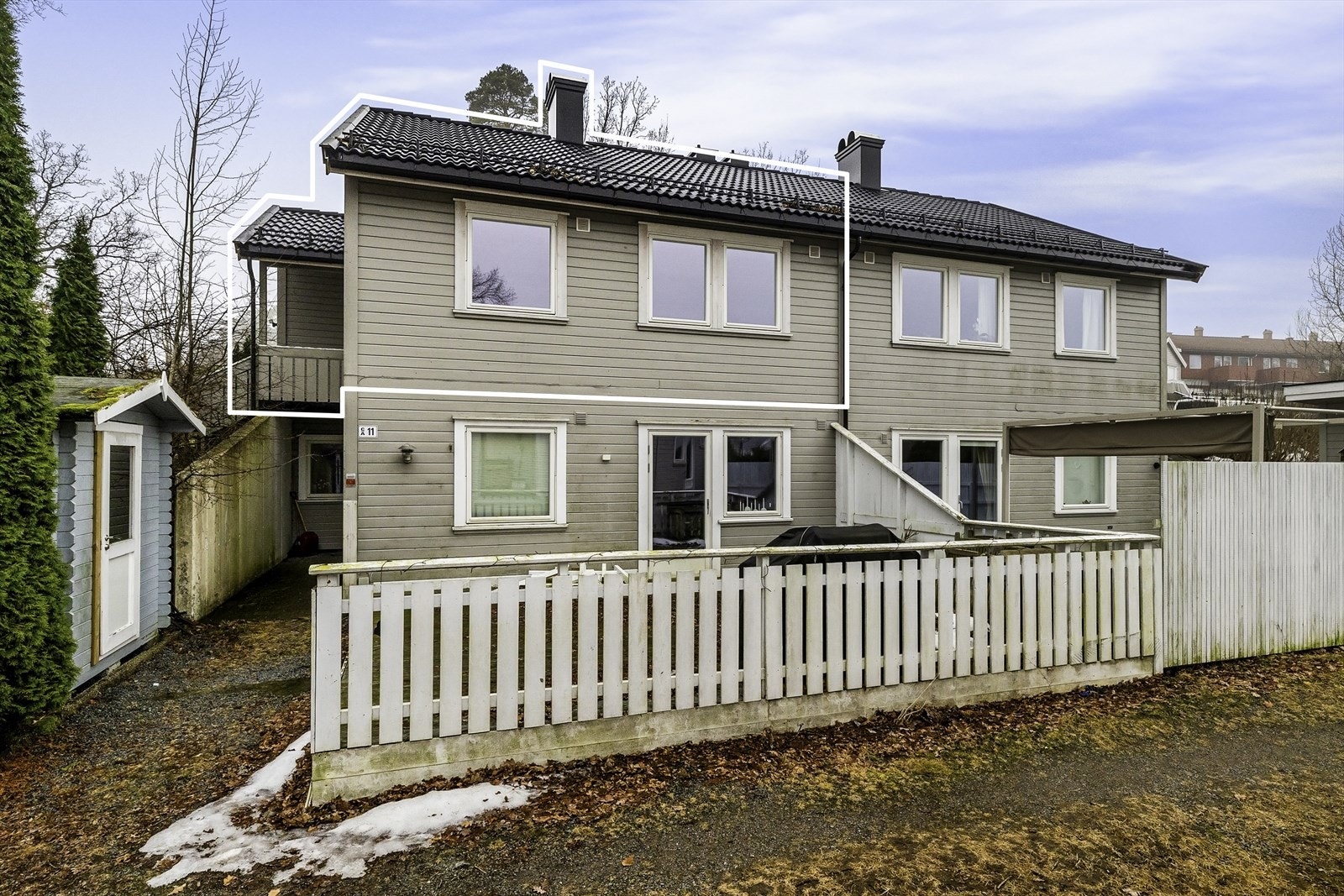 Leilighetens plassering i bygget. Galleribilde