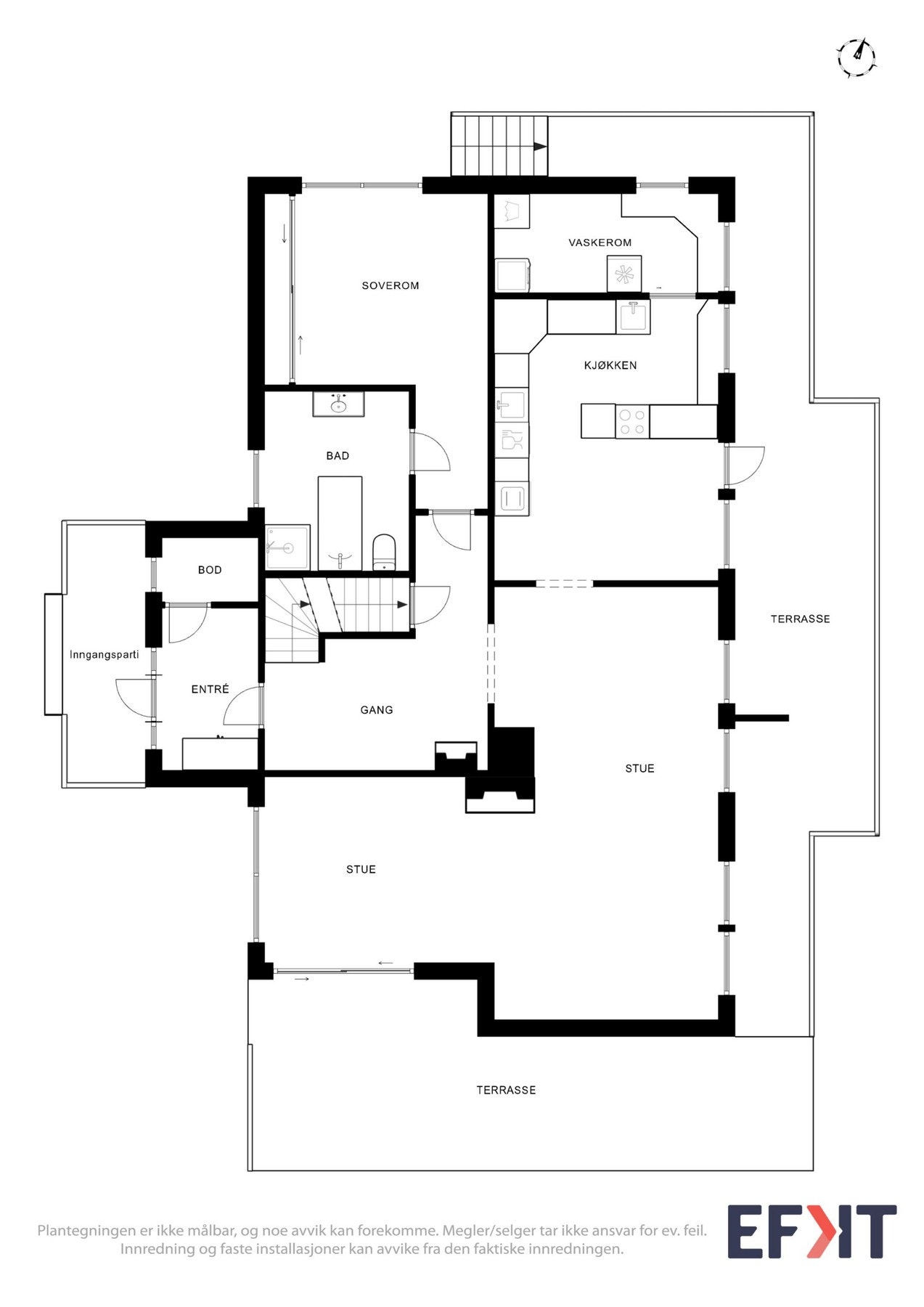 Plantegning hovedetasje Galleribilde