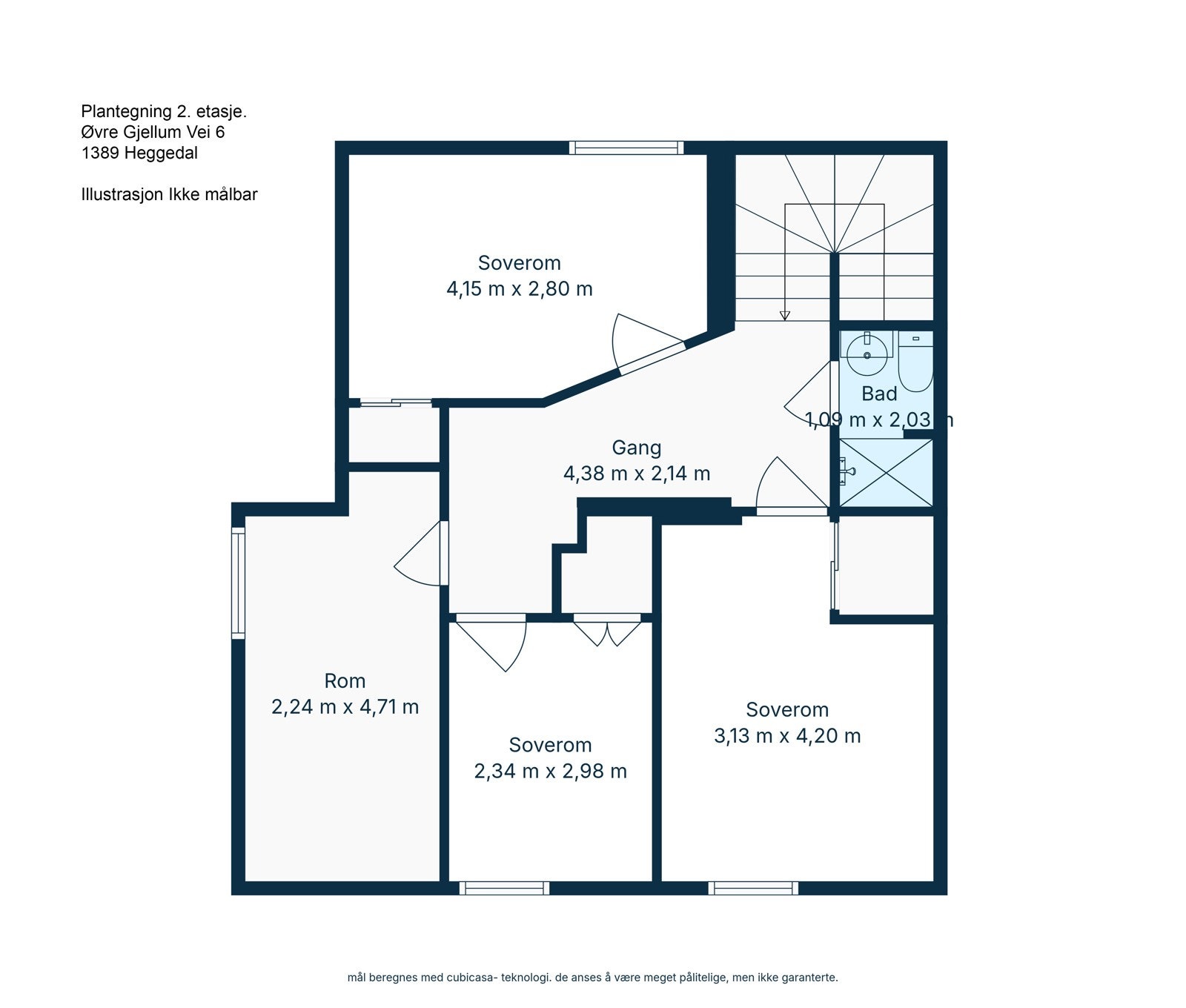 2D Floor Plan for 6 Øvre Gjellum vei_1 Galleribilde