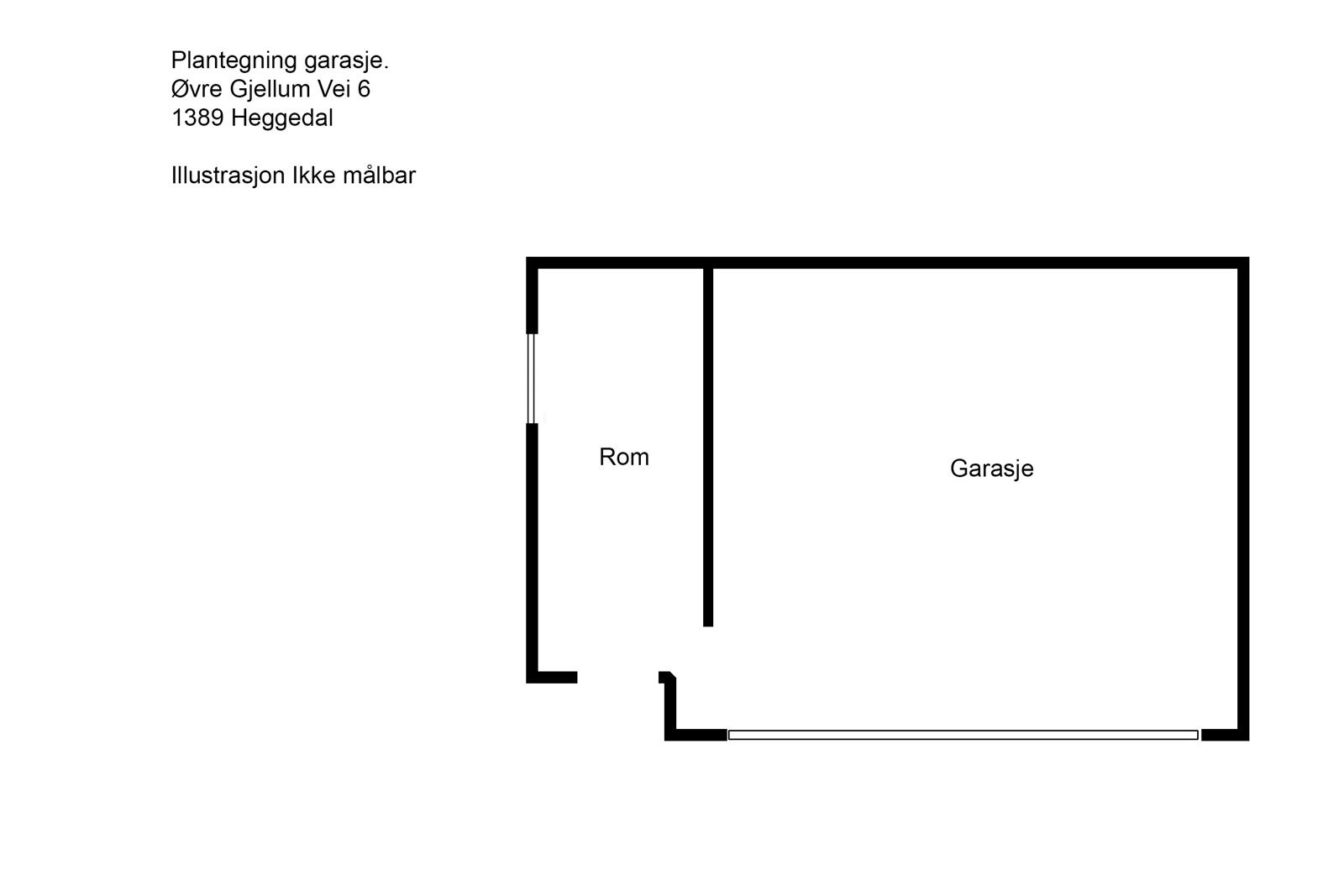 2DfloorPlan,garasje Galleribilde