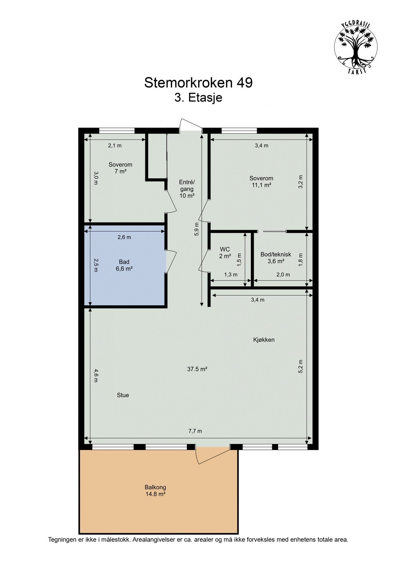 Planskisse Galleribilde