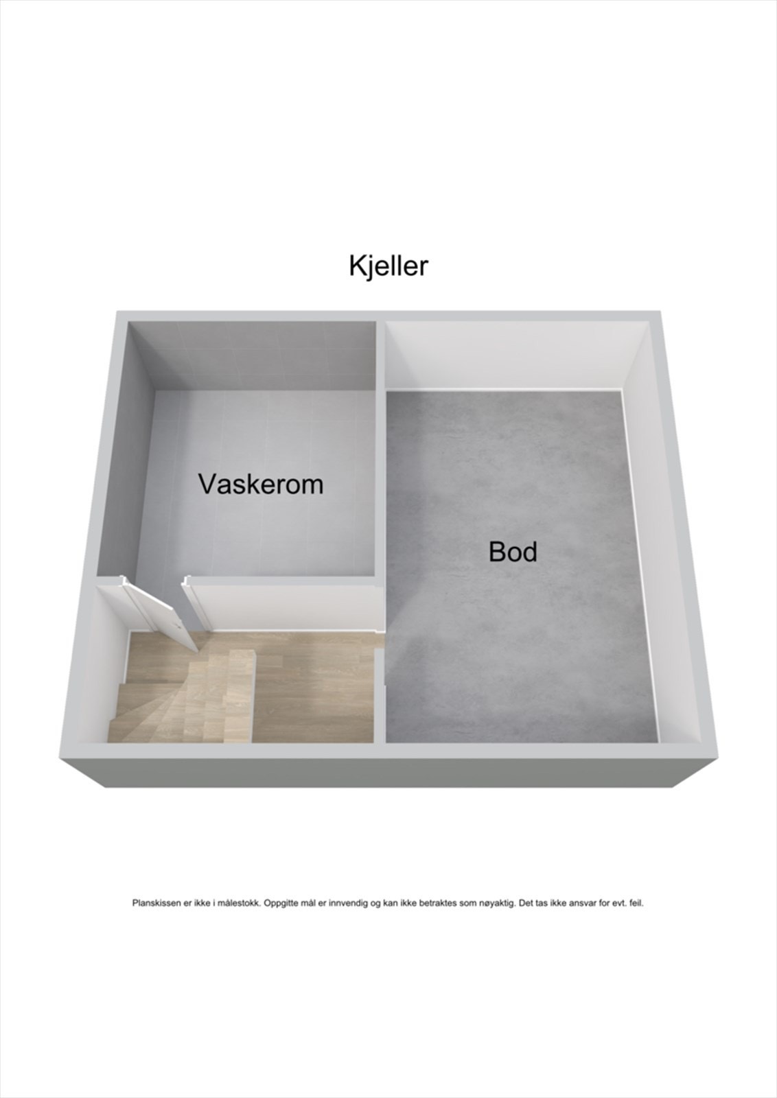 Plantegning kjeller. Galleribilde