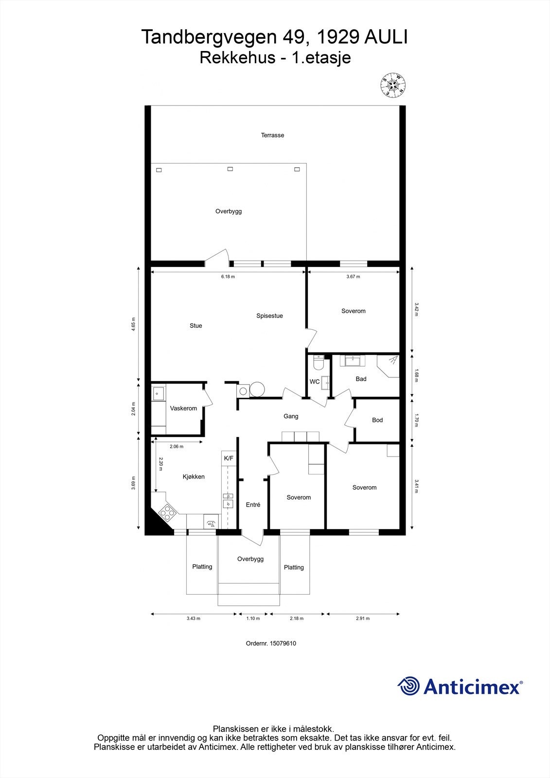 Plantegning - 1.etasje. Galleribilde