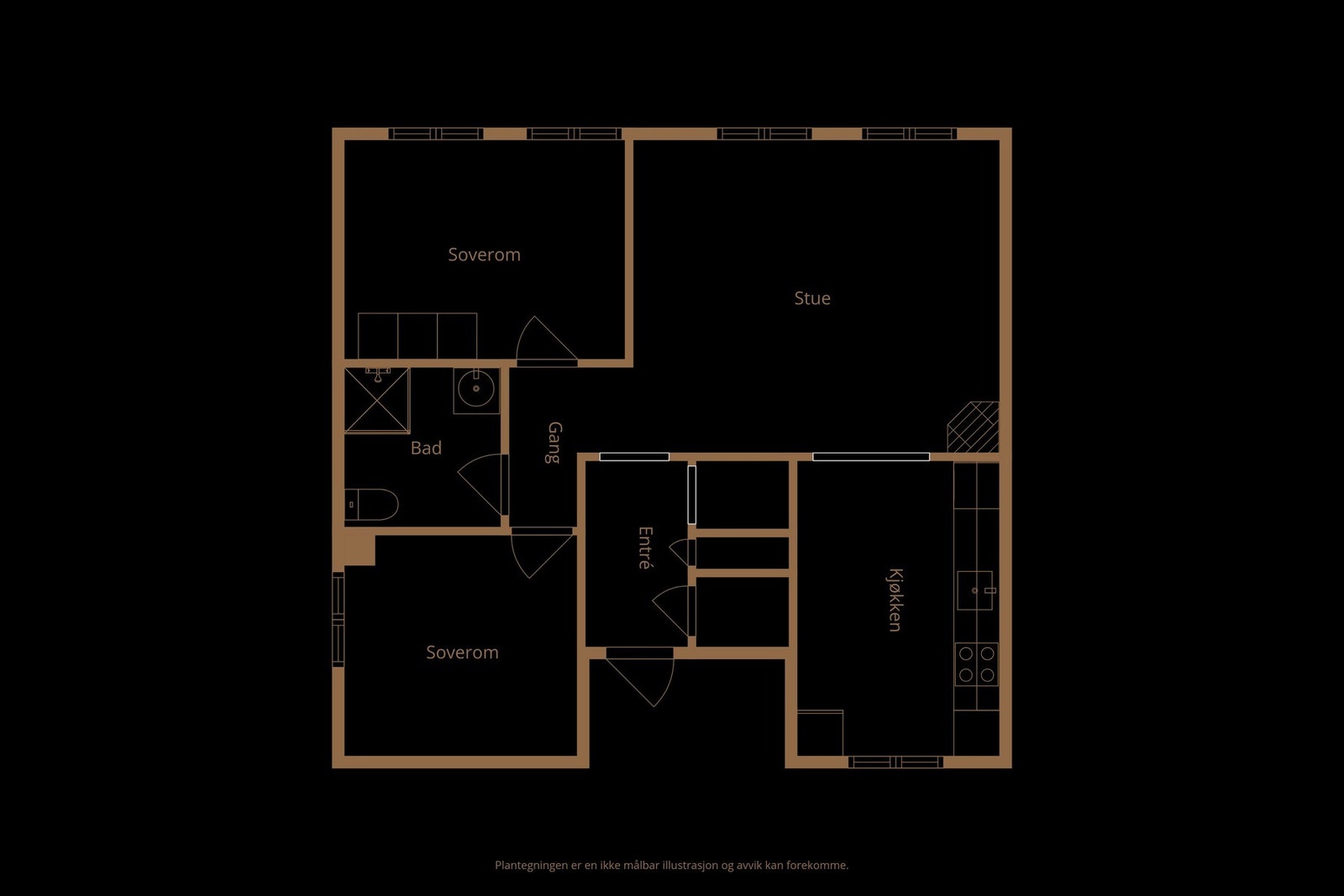 Plantegning av boligen. Galleribilde