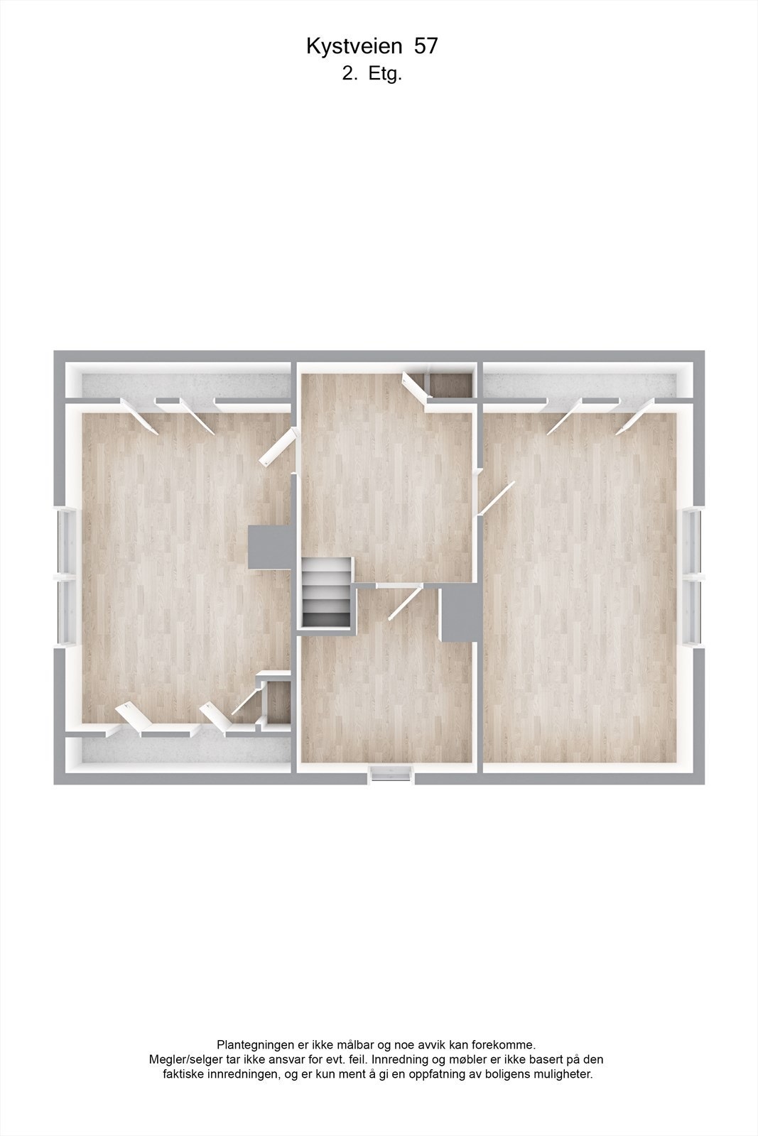 Planskisse 3D - 2.etasje. Galleribilde