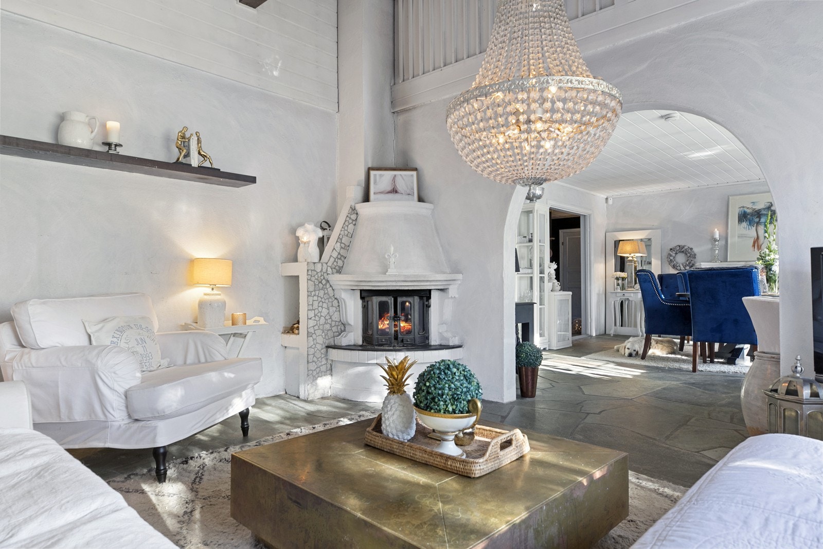 Koselig peisinnsats fra Dovre Galleribilde