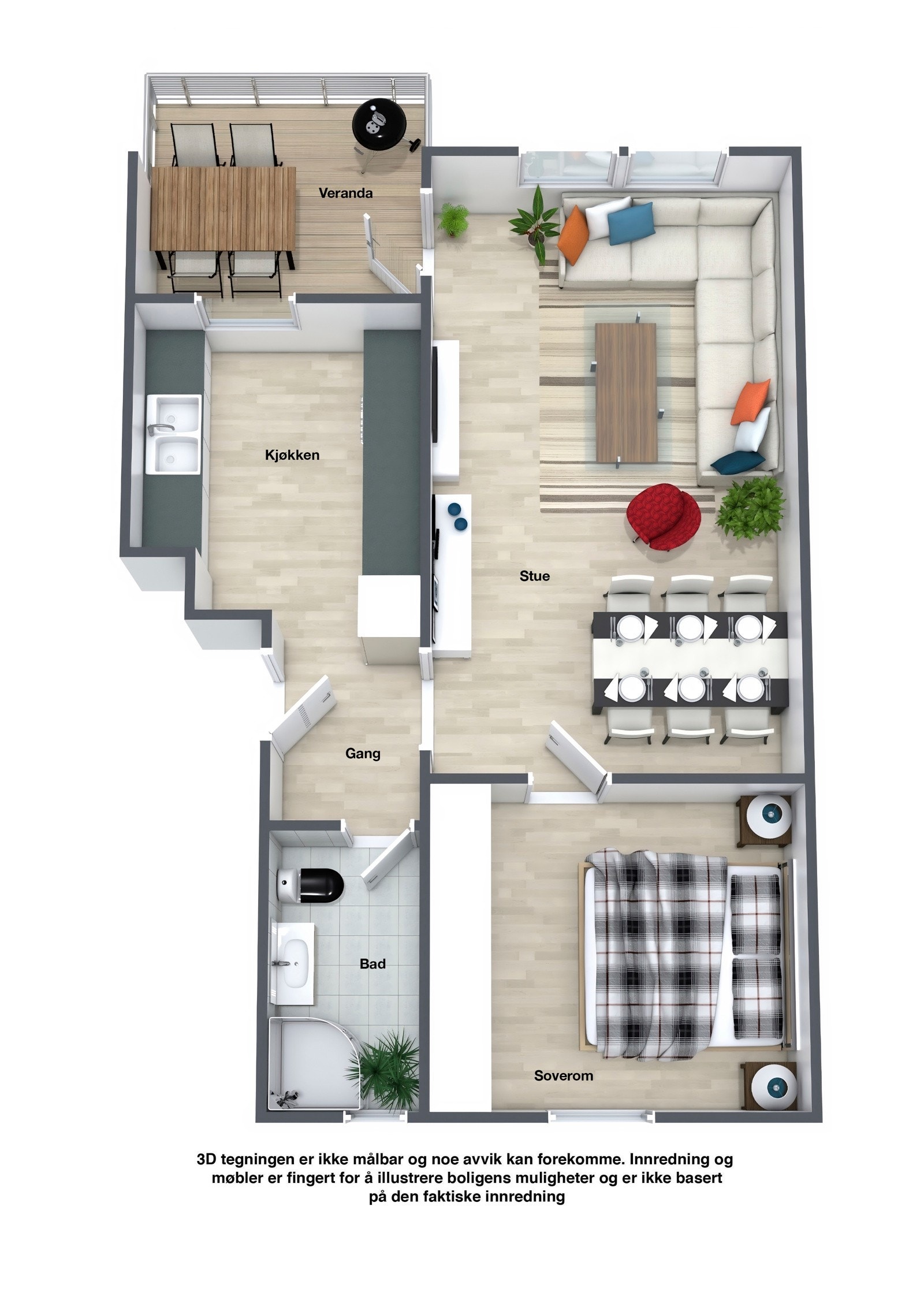 Plantegning Skreppestadveien 14 Galleribilde