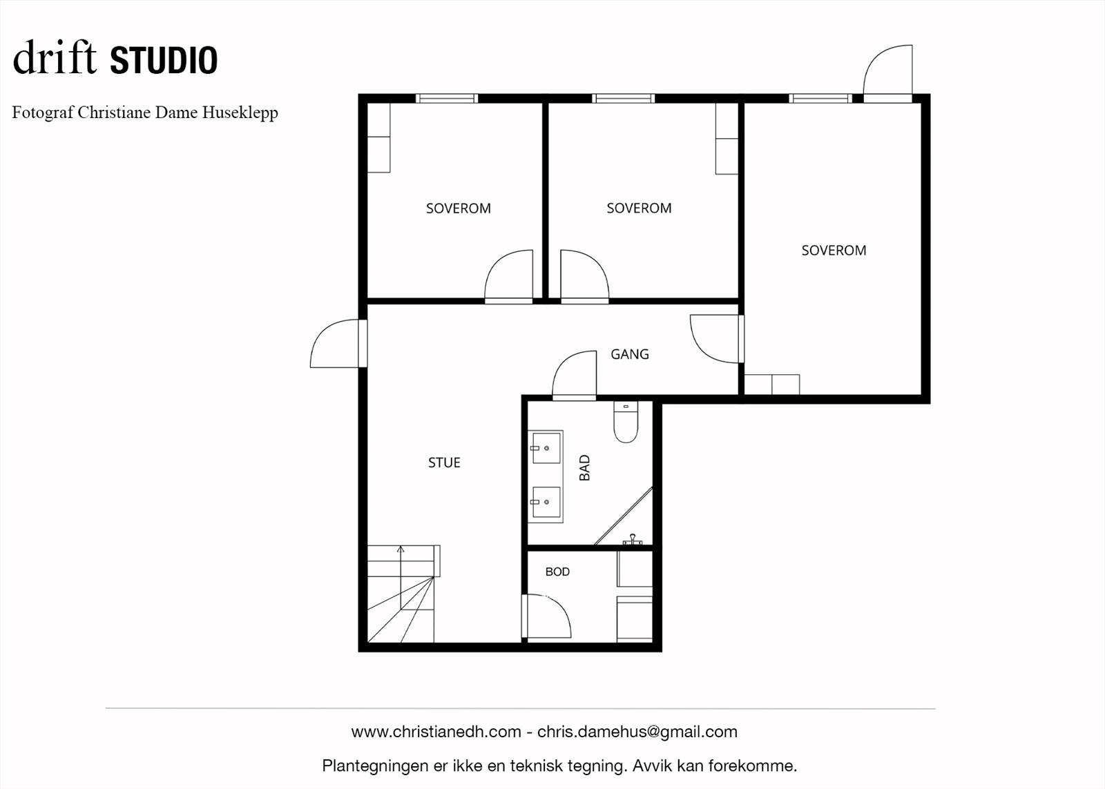Plantegning underetasje. Galleribilde