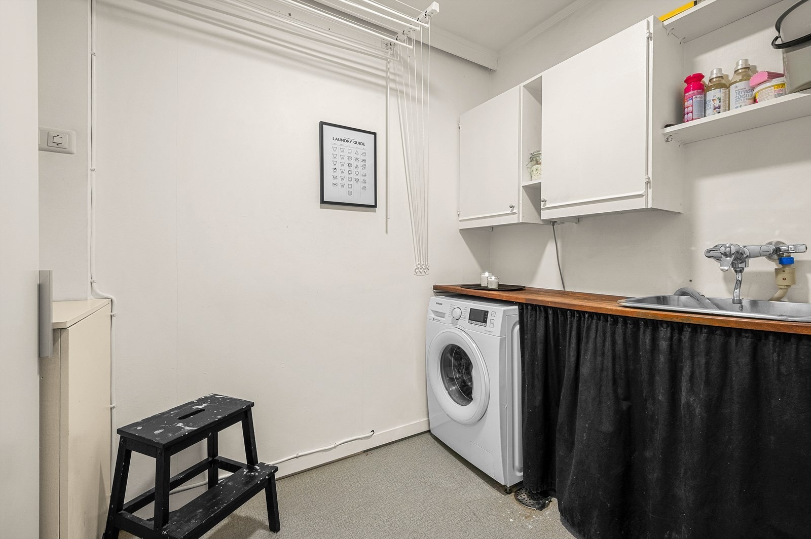 Her er det også praktisk vaskerom av god størrelse på 4,5 m². Galleribilde