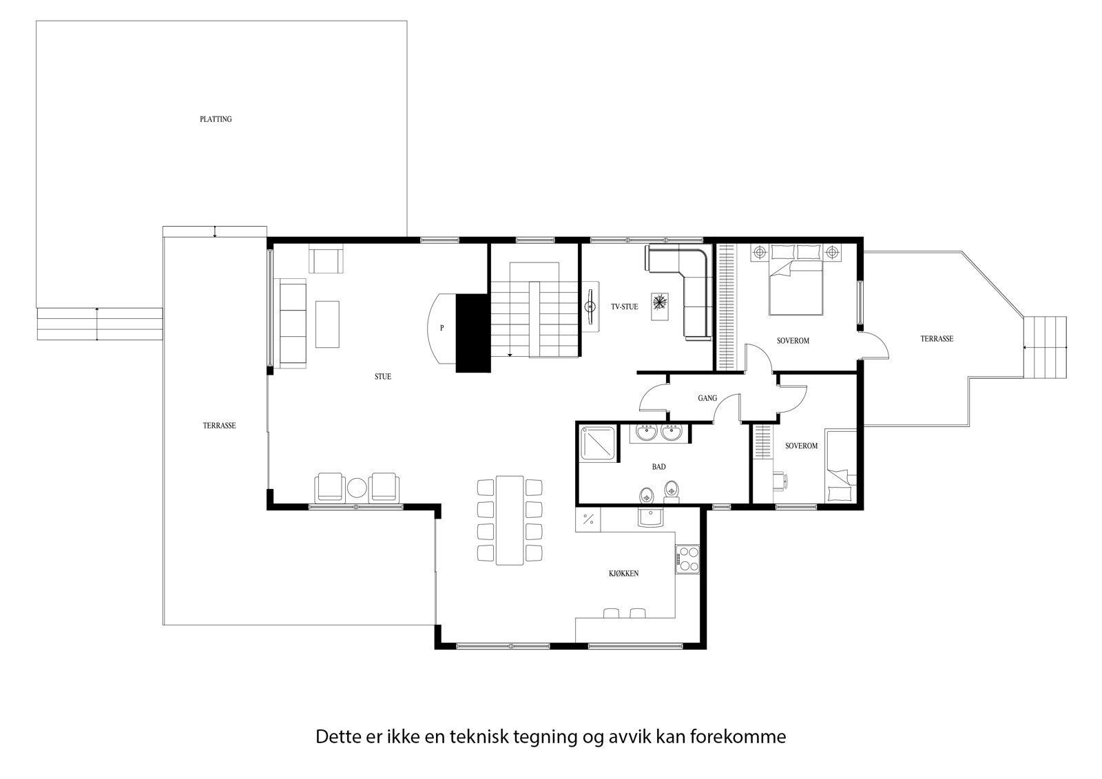 Plantegning hovedetasje Galleribilde