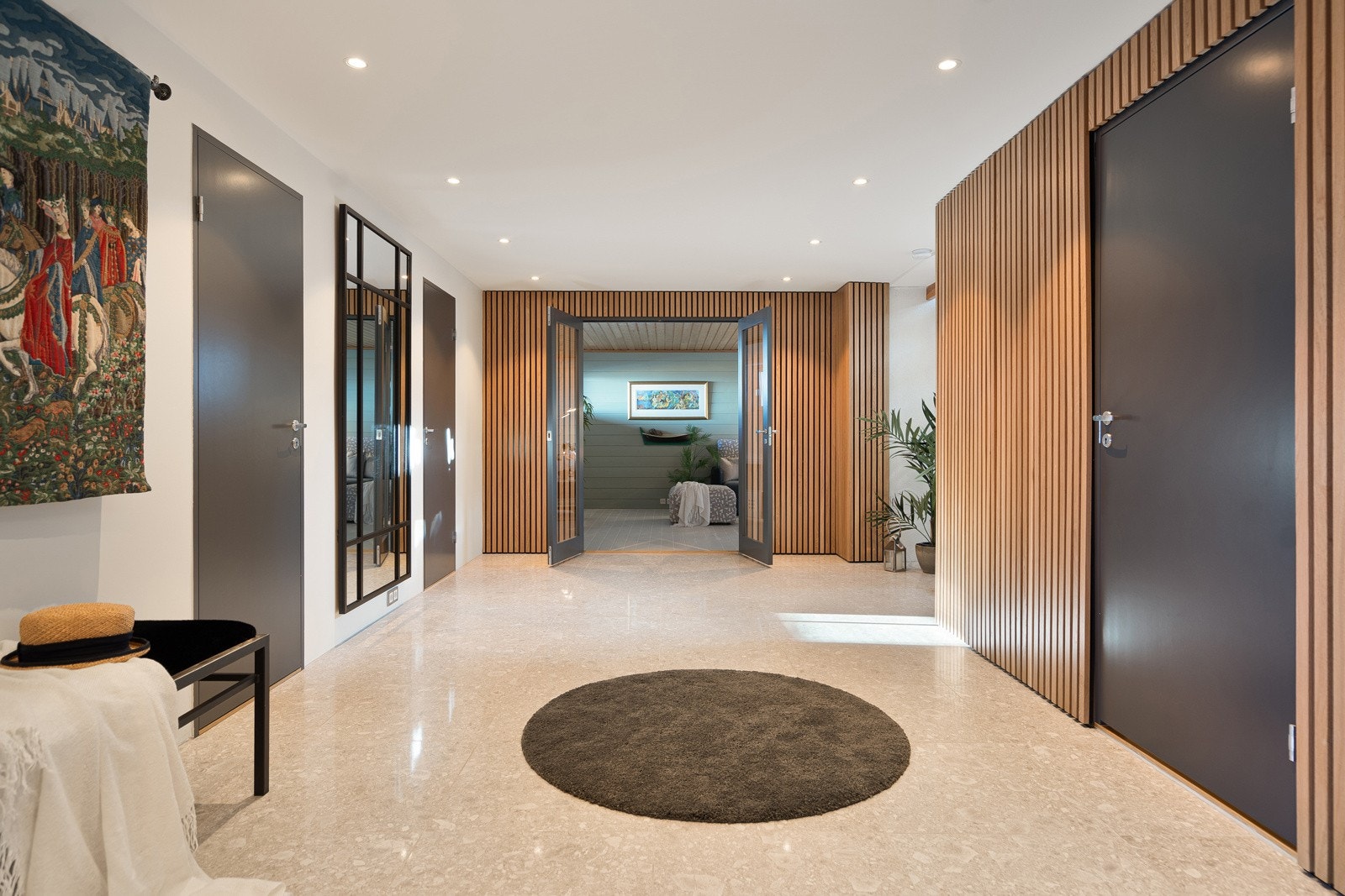 Smakfulle, Italienske fliser type Terrasso fliser på gulvet Galleribilde